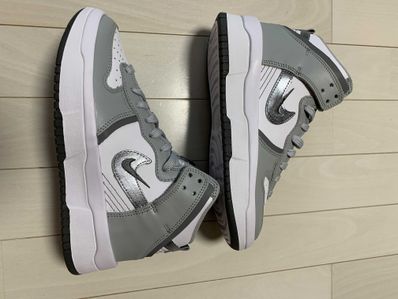 Nike Women's Dunk High UP "White/Ligh Smoke Grey/Smoke Grey/Silver"