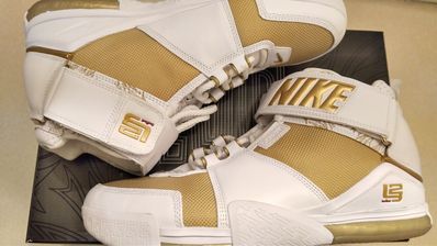 Nike Zoom LeBron 2 "Metallic Gold/White"