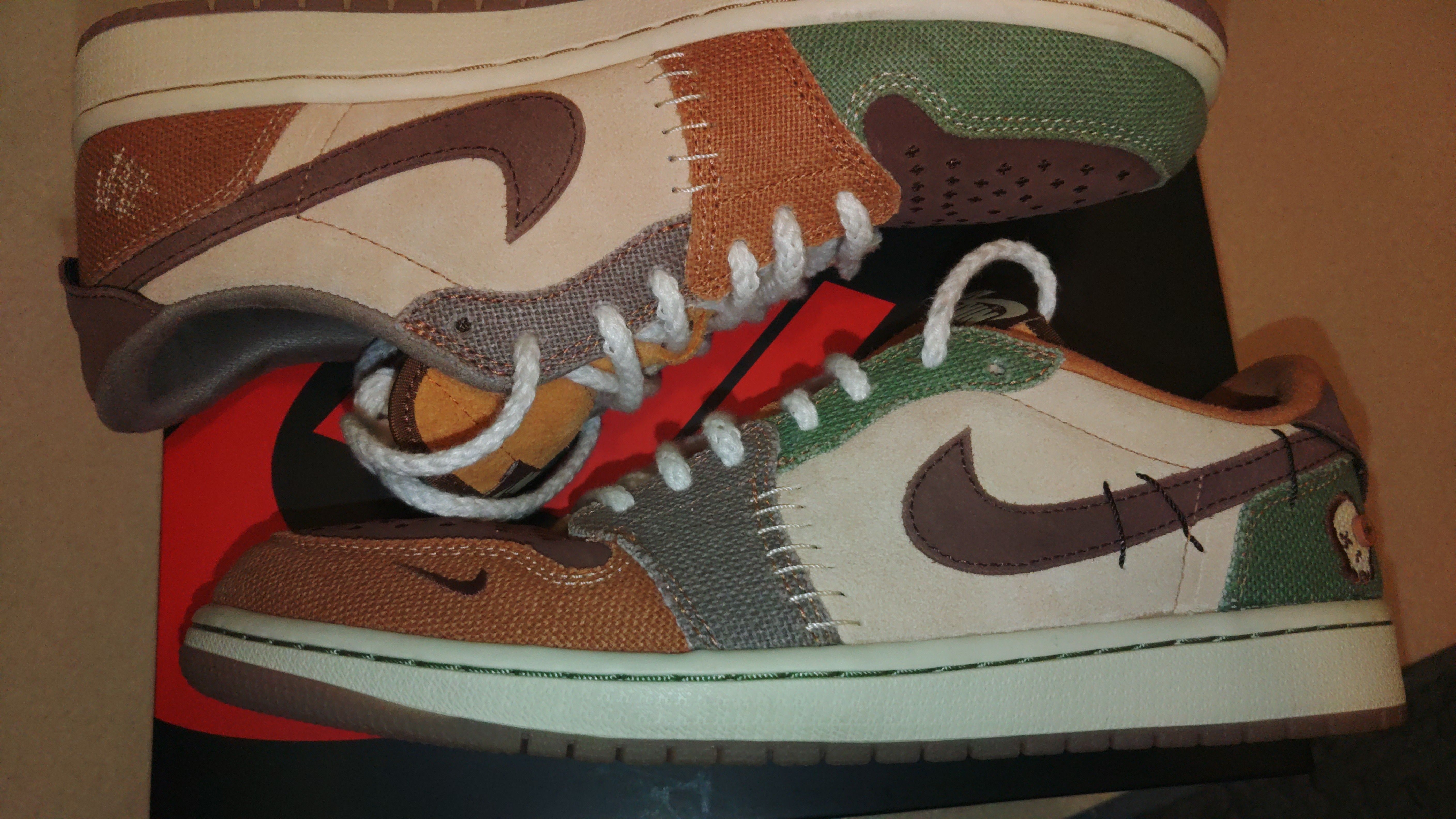 Zion Williamson × Nike Air Jordan 1 Low OG "Flax and Oil Green"
