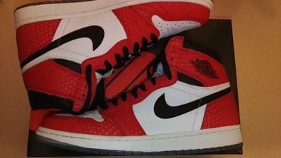 Spiderman × Nike Air Jordan 1 Origin Story "Gym Red/White/Photo Blue/Black"