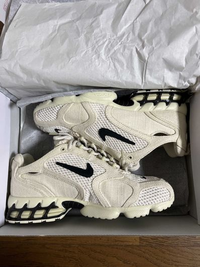 Stussy × Nike Air Zoom Spiridon CG 2 "Fossil/Black"