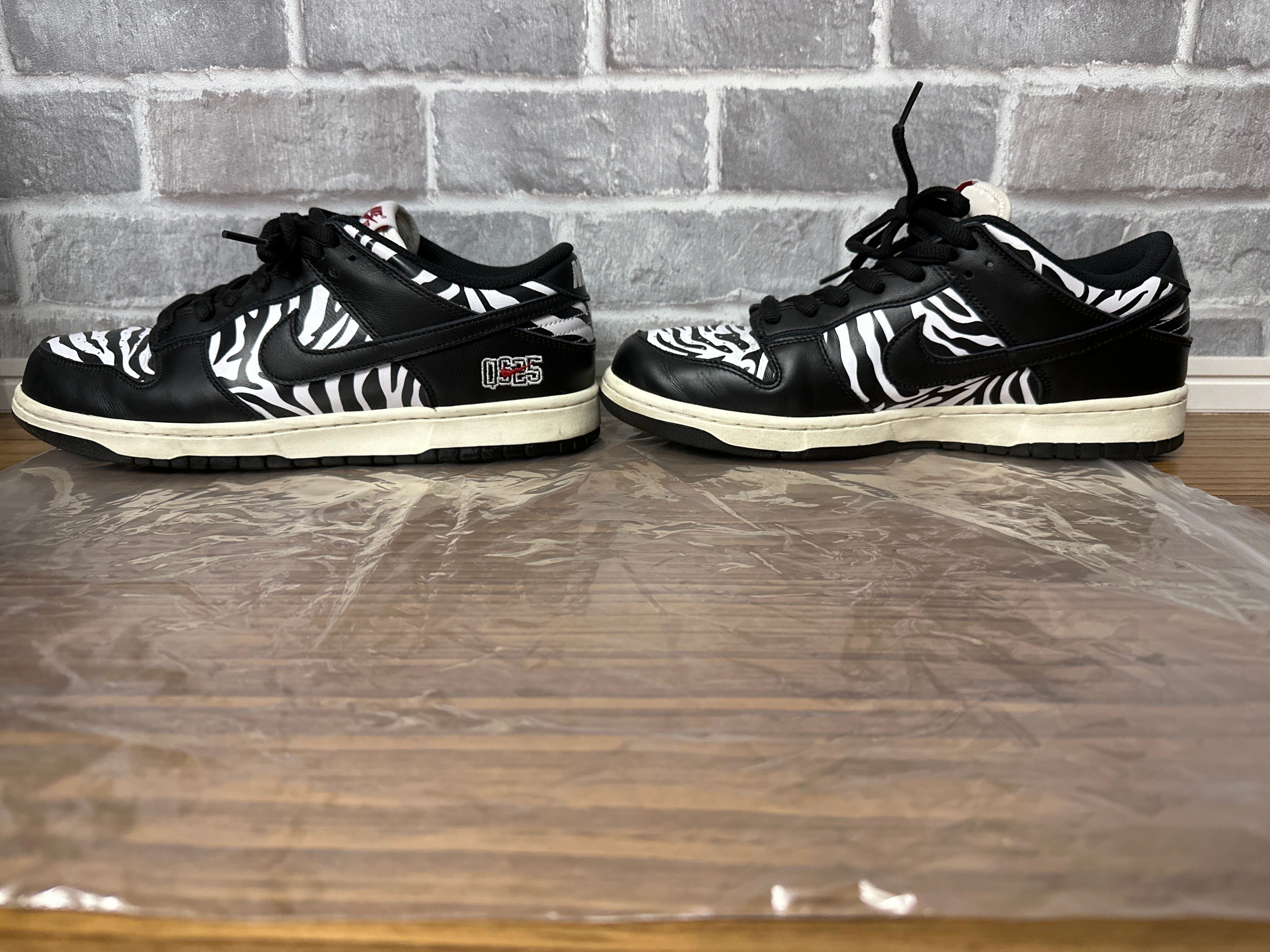 Quartersnacks × Nike SB Dunk Low "Zebra Cake/Safari"