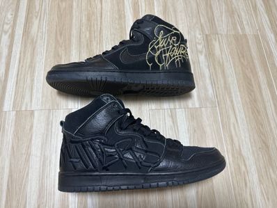 Faust × Nike SB Dunk High "Black and Metallic Gold"