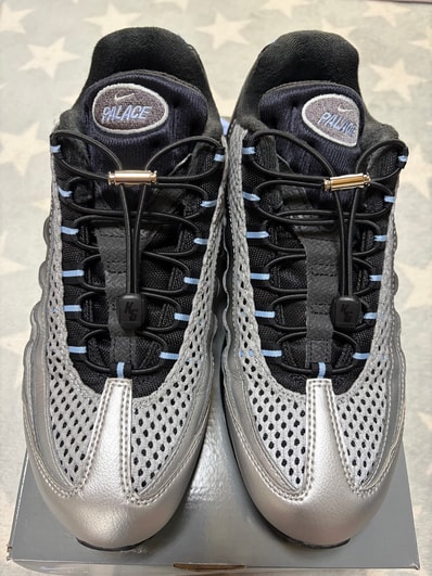 Palace Skateboards × Nike Air Max 95 Big Bubble "Metallic Silver/Aluminum"