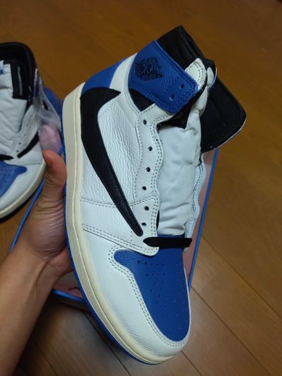 Travis Scott × fragment design × Nike Air Jordan 1 Retro High OG SP "Military Blue"
