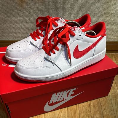 Nike Air Jordan 1 Retro Low OG "White and University Red"
