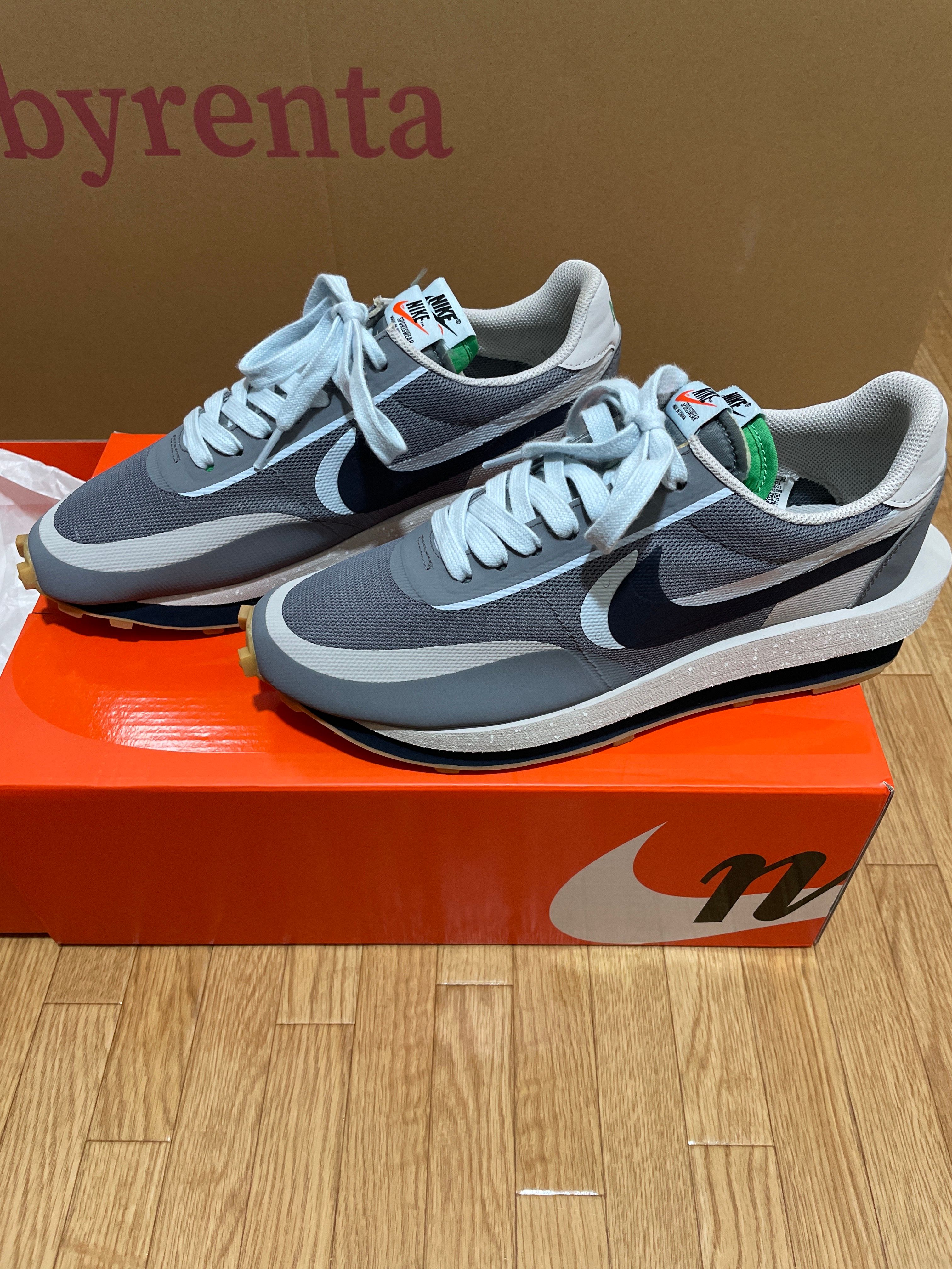 CLOT × Sacai × Nike LD Waffle "Grey Obsidian/Cool Grey"