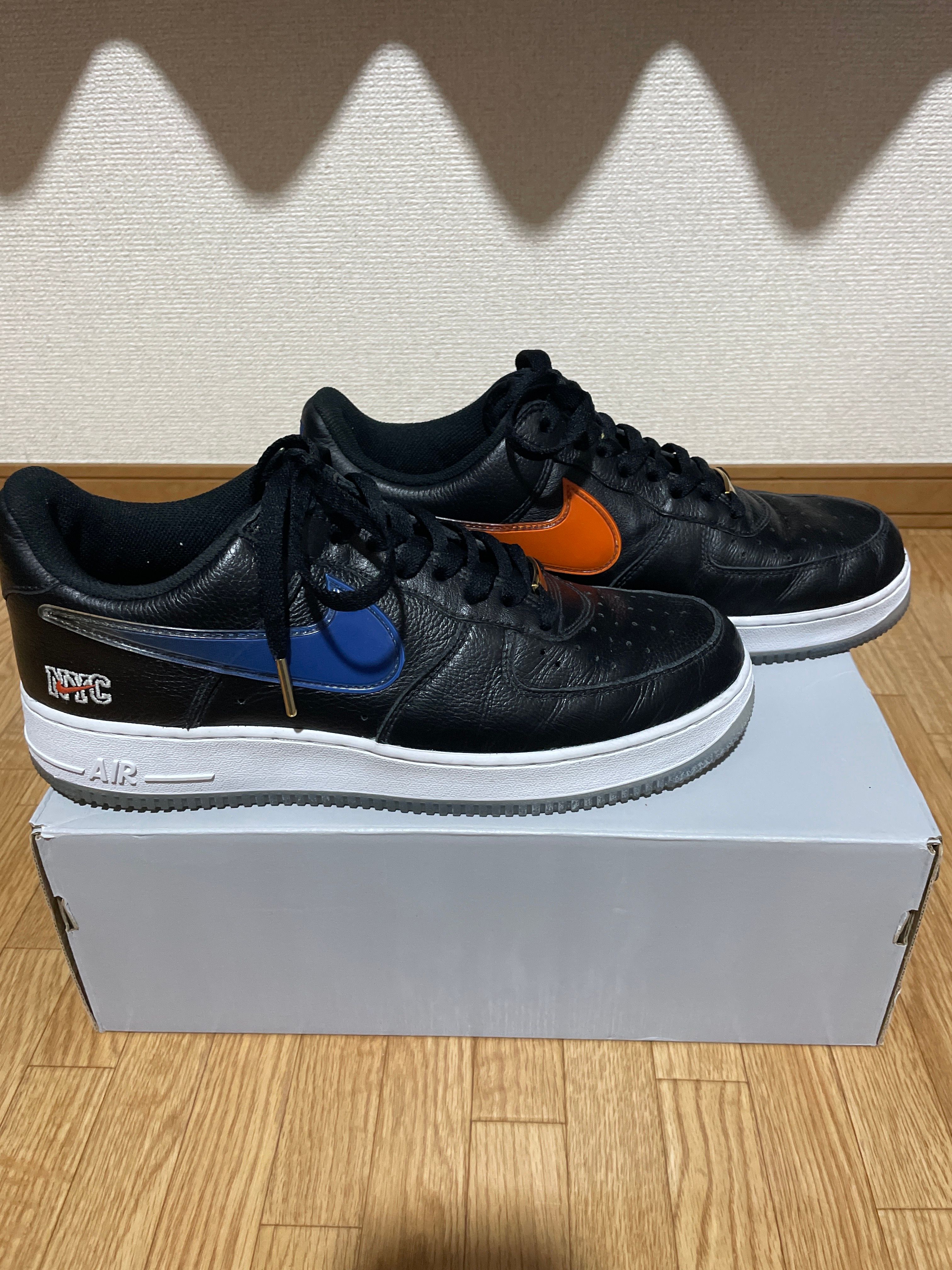 KITH × Nike Air Force 1 Low New York Knicks "Black/Brilliant Orange/Rush/Brilliant White"