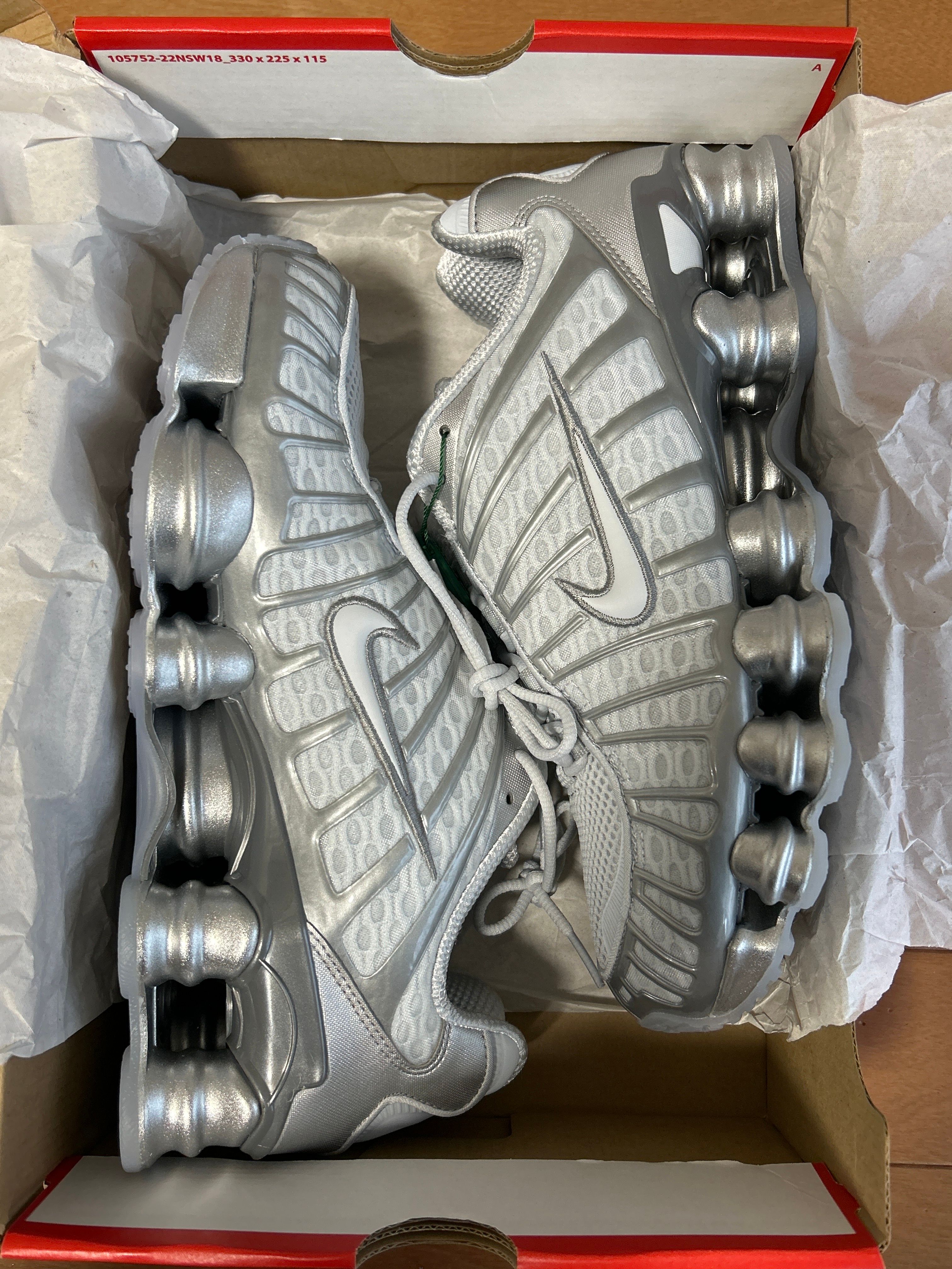 Nike Women's Shox TL "Pure Platinum and Metallic Silver"