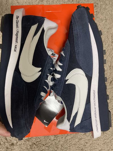 Fragment × sacai × Nike LD Waffle "Blackended Blue"