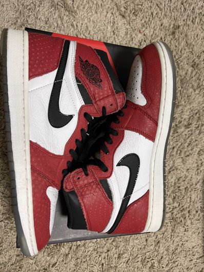 Spiderman × Nike Air Jordan 1 Origin Story "Gym Red/White/Photo Blue/Black"