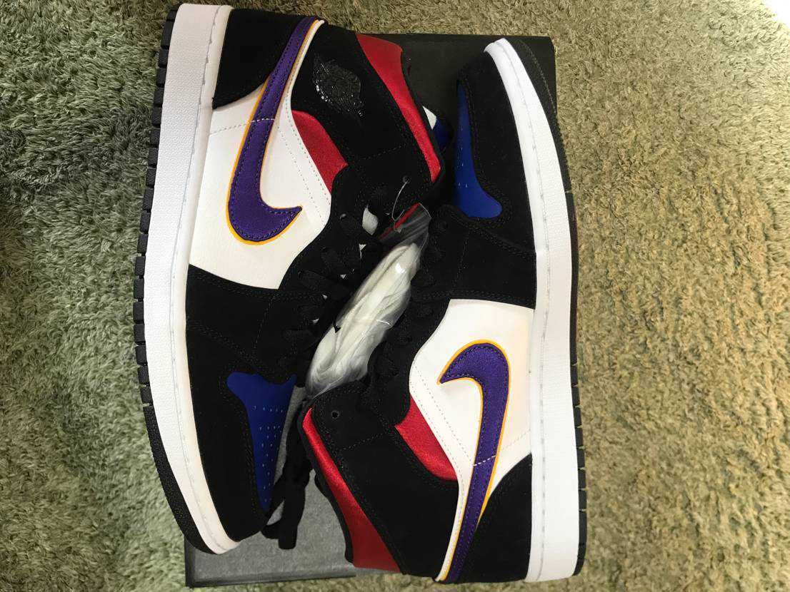 NIKE AIR JORDAN 1 MID "LAKERS TOP 3"