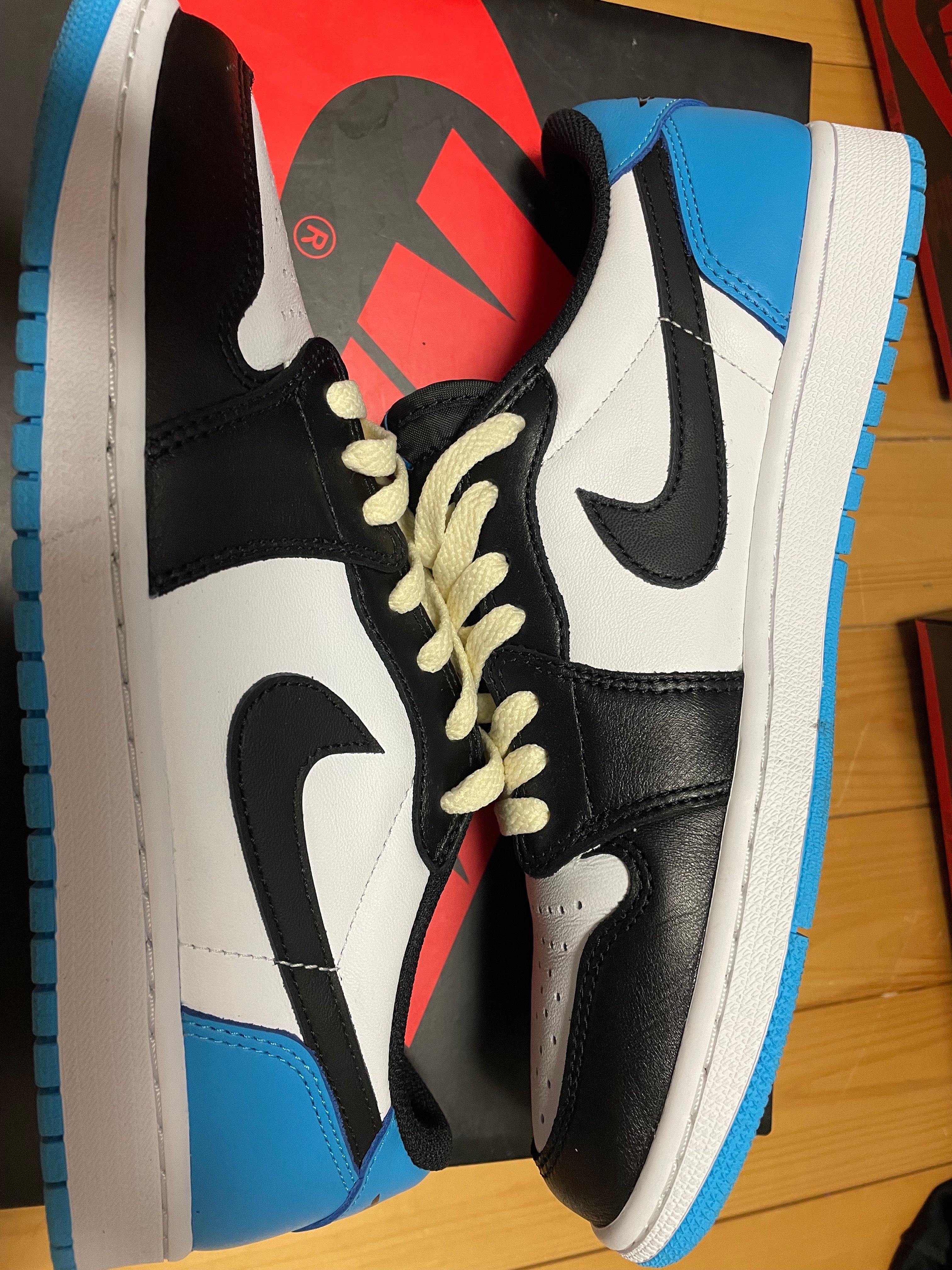 Nike Air Jordan 1 Low OG "Black and Dark Powder Blue/UNC"