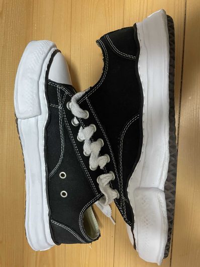 Maison MIHARA YASUHIRO PETERSON OG Sole Canvas Low-top Sneaker "Black" (A01FW702)