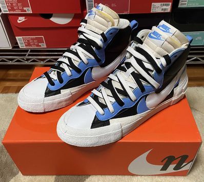 sacai × NIKE BLAZER MID "BLACK / BLUE"