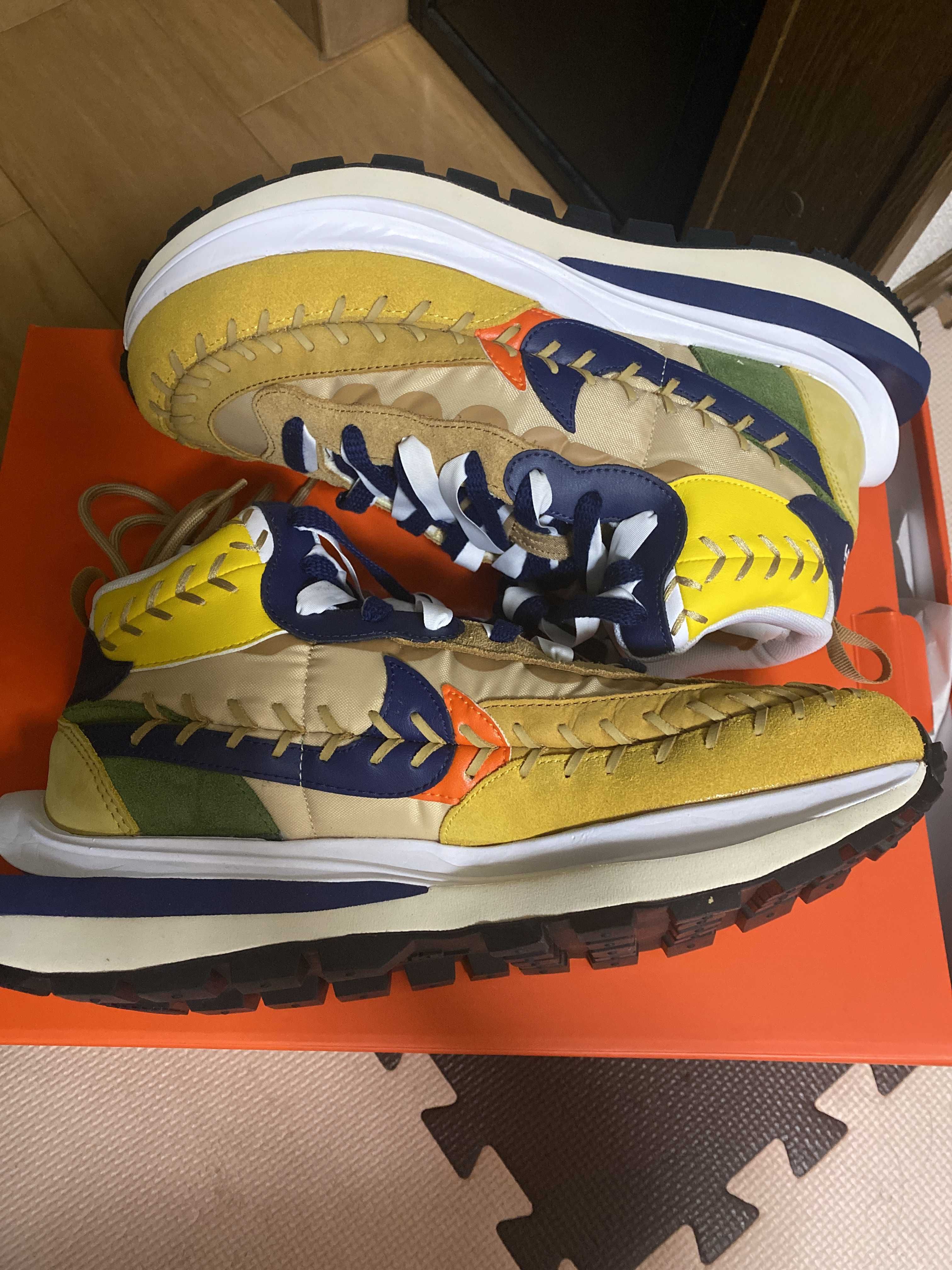 Jean-Paul Gaultier × sacai × Nike VaporWaffle "Sesame/Multi Color"