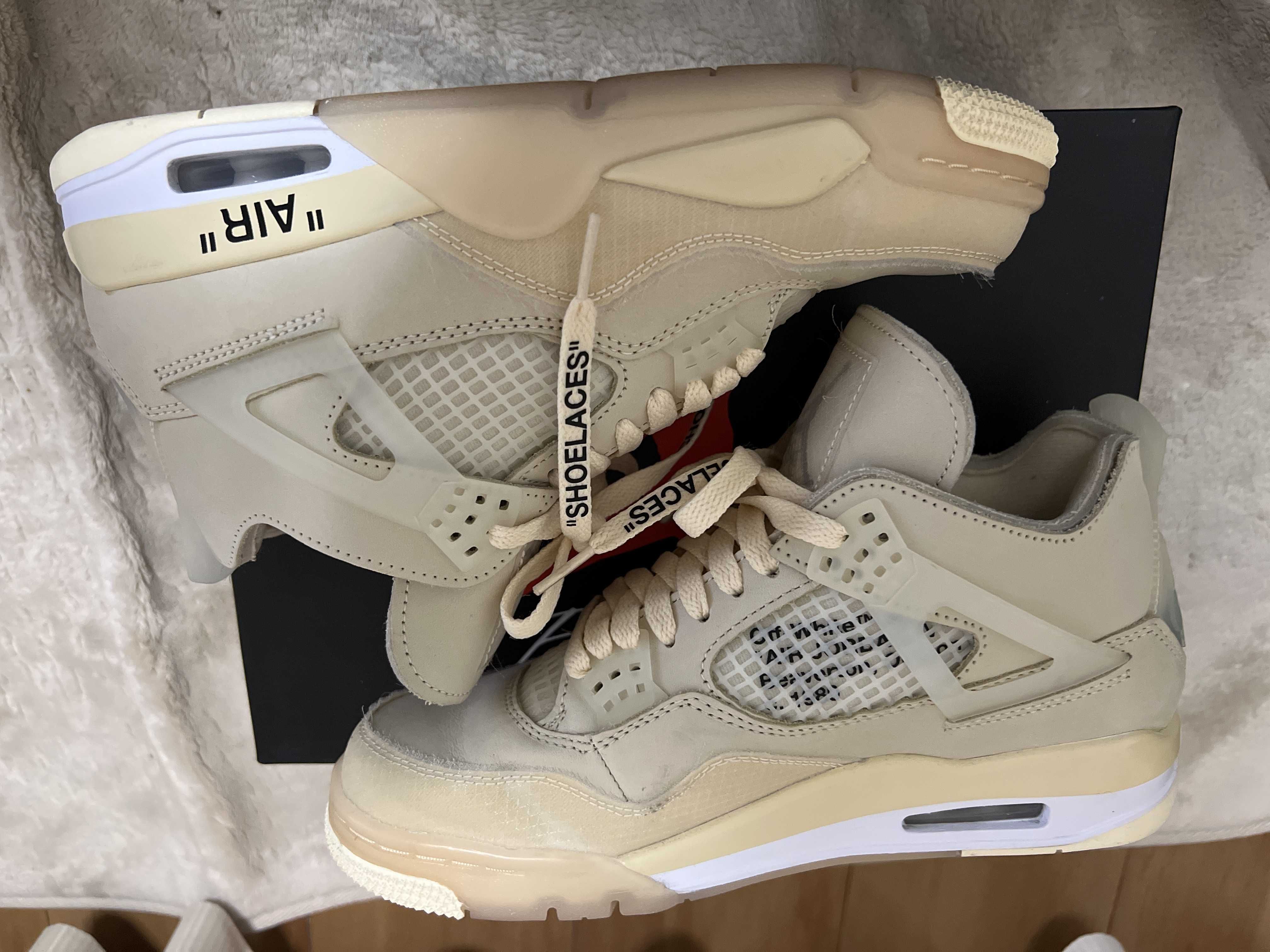 Off-White × Nike Women's Air Jordan 4 SP "Sail"