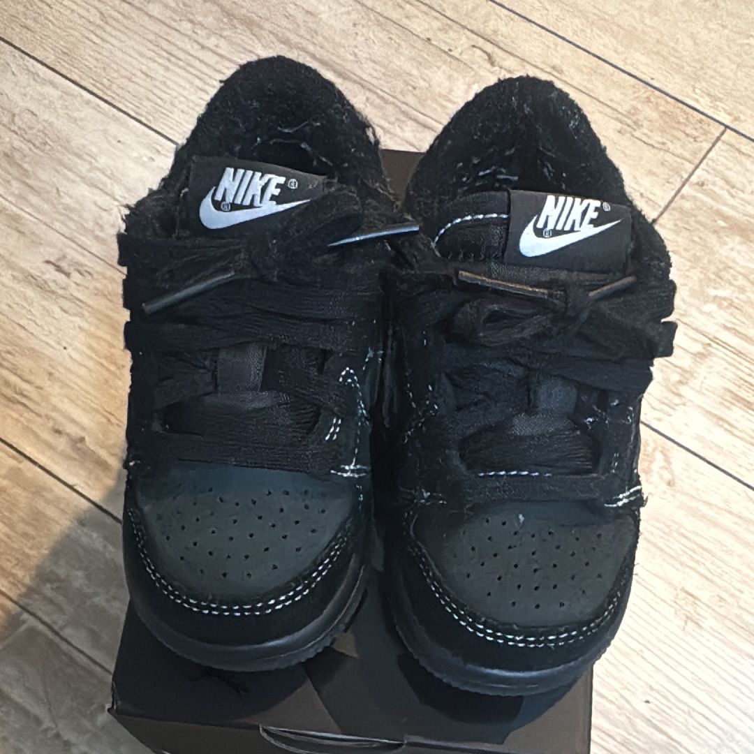 Travis Scott × Nike TD Air Jordan 1 Low OG "Black Phantom"
