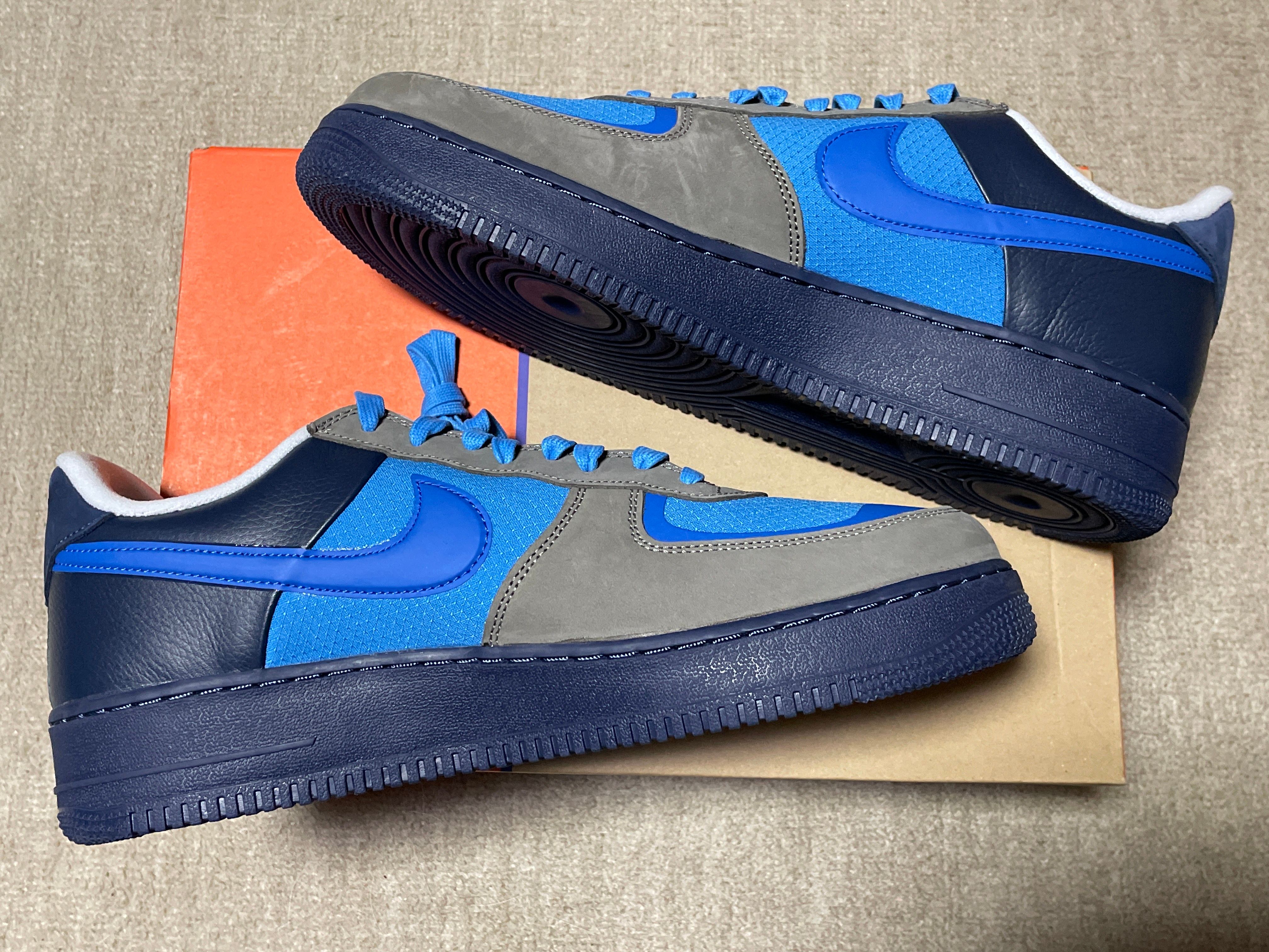 Stash × Nike Air Force 1 Low SP "Soft Grey and Harbor Blue" (2024)