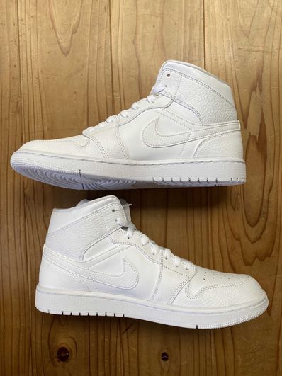 Nike Air Jordan 1 Mid "Triple White"(2020)