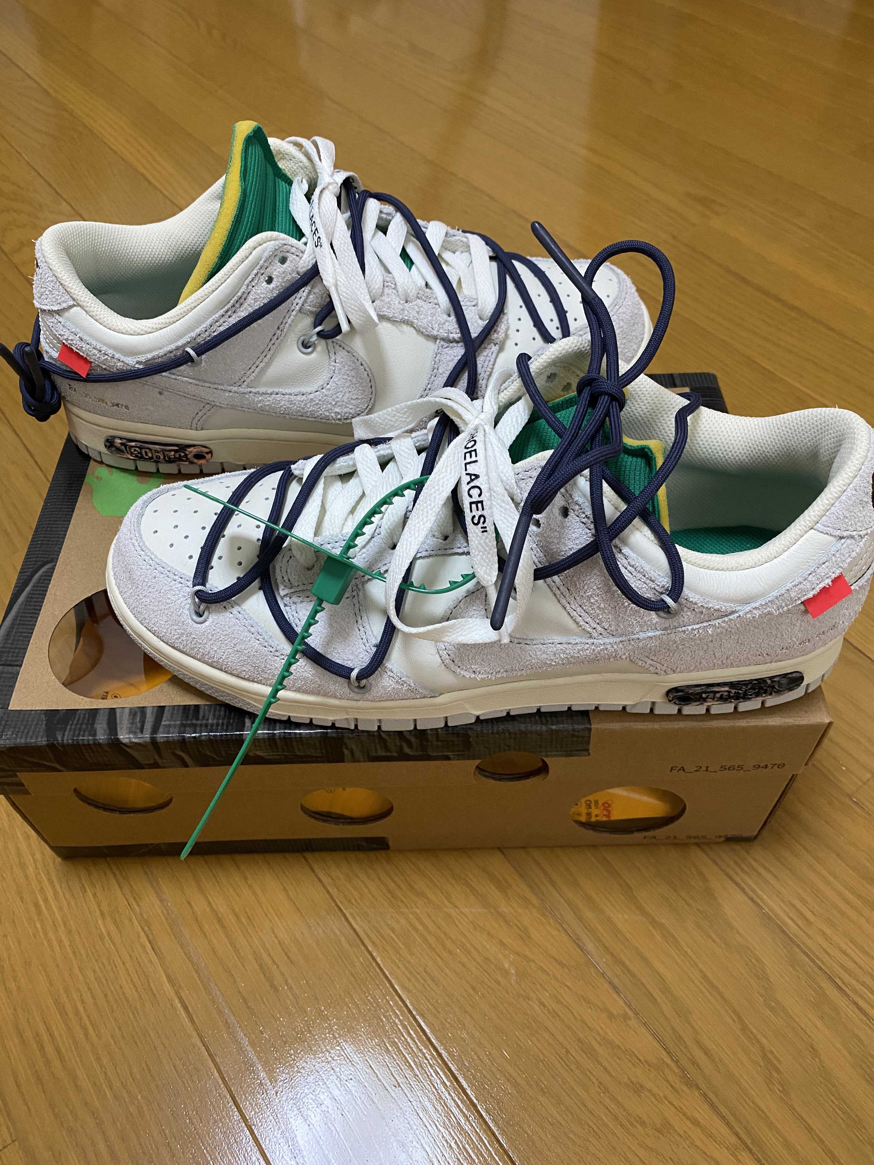 Off-White × Nike Dunk Low "Sail/Neutral Grey/Gridiron"