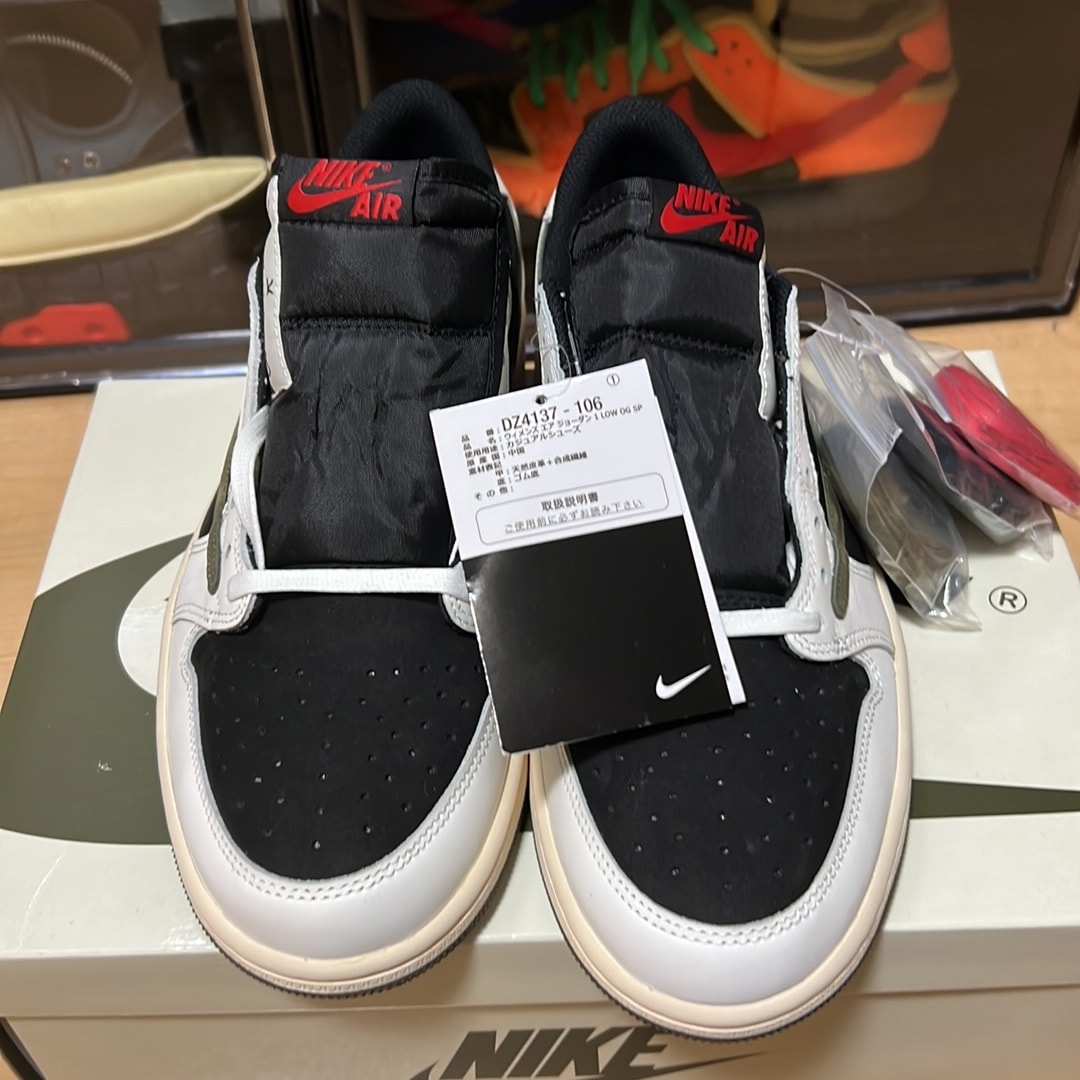 Travis Scott × Nike Women's Air Jordan 1 Low OG "Medium Olive"