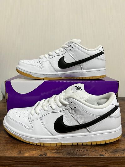 Nike SB Dunk Low Pro "White/Black-White-Gum Light Brown"