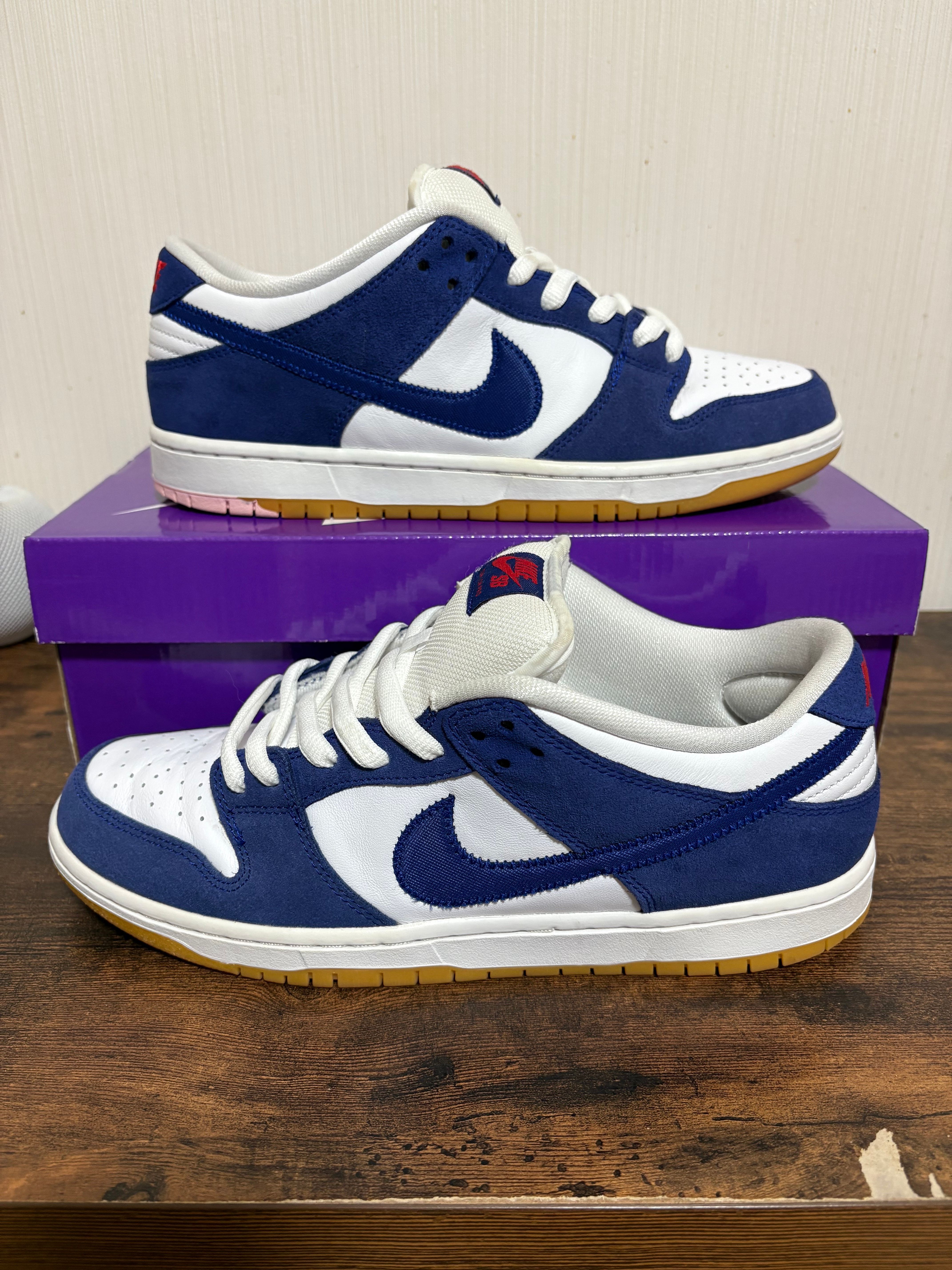 Nike SB Dunk Low "Los Angeles Dodgers/Deep Royal Blue"