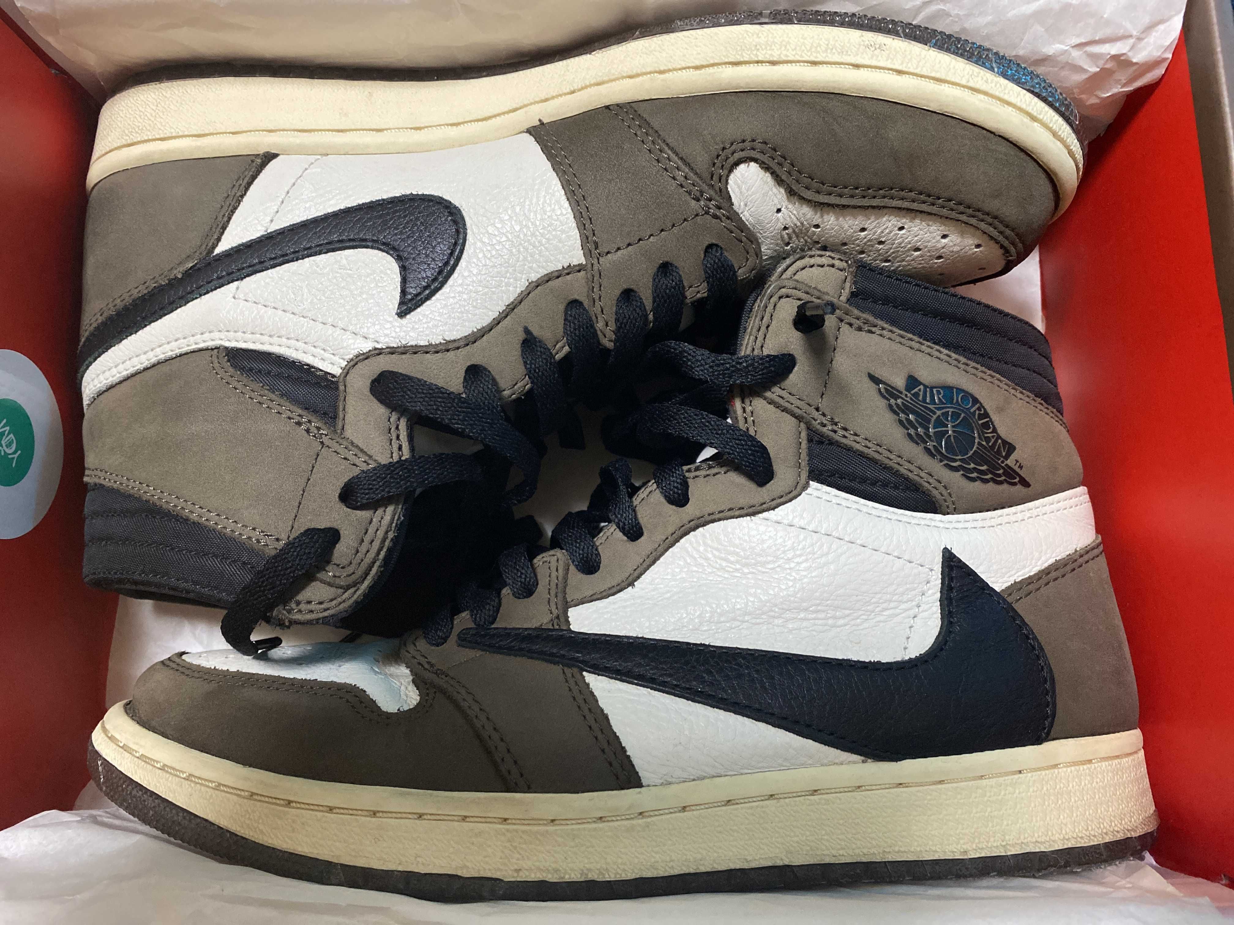 Travis Scott × Nike Air Jordan 1 Retro High OG TS SP "Sail/Dark Mocha"