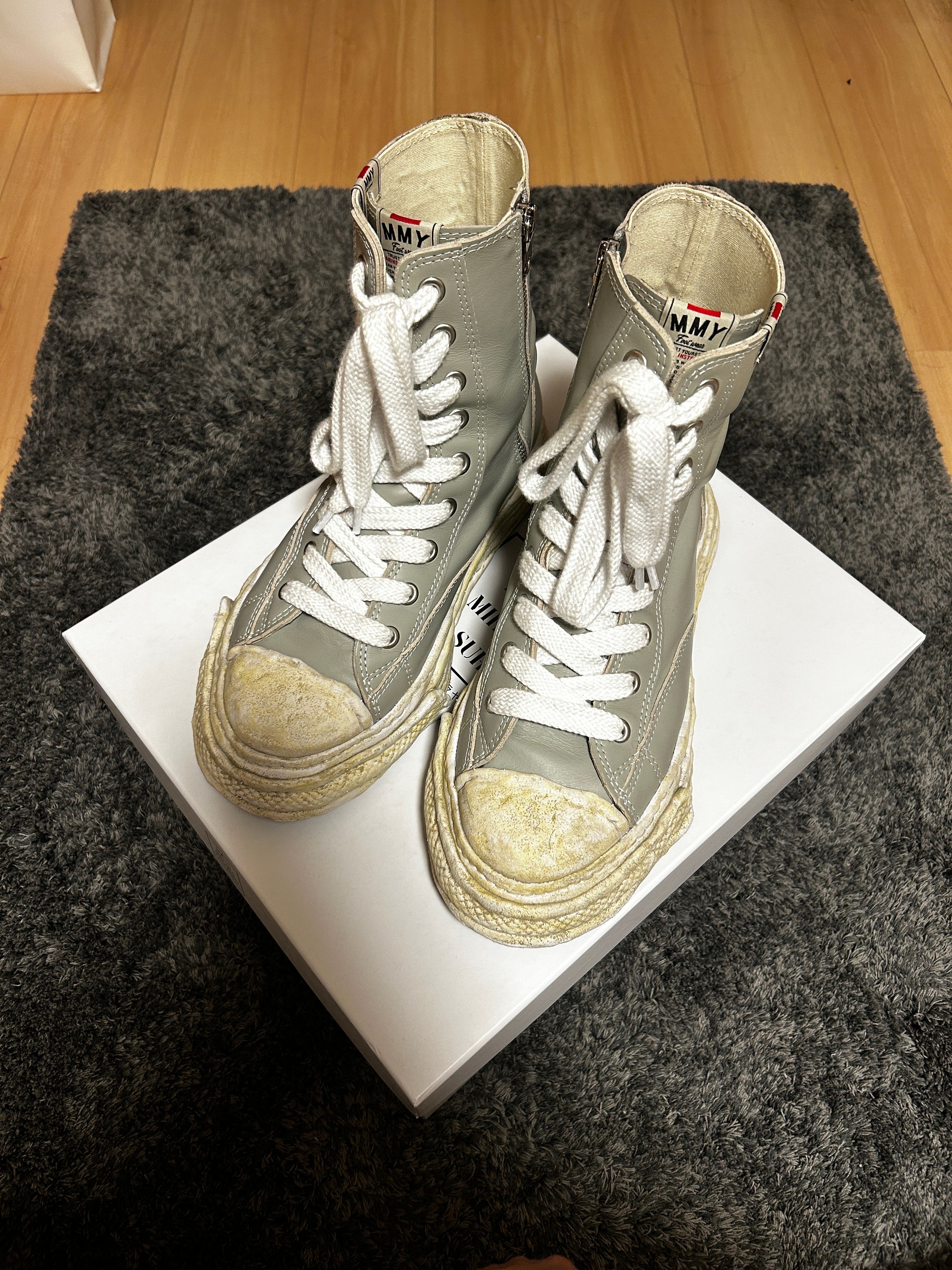 ☆【MIHARA YASUHIRO】☆ピーターソンビンテージスニーカー WH☆ Maison Mihara Yasuhiro ピーターソンハイカット スニーカー