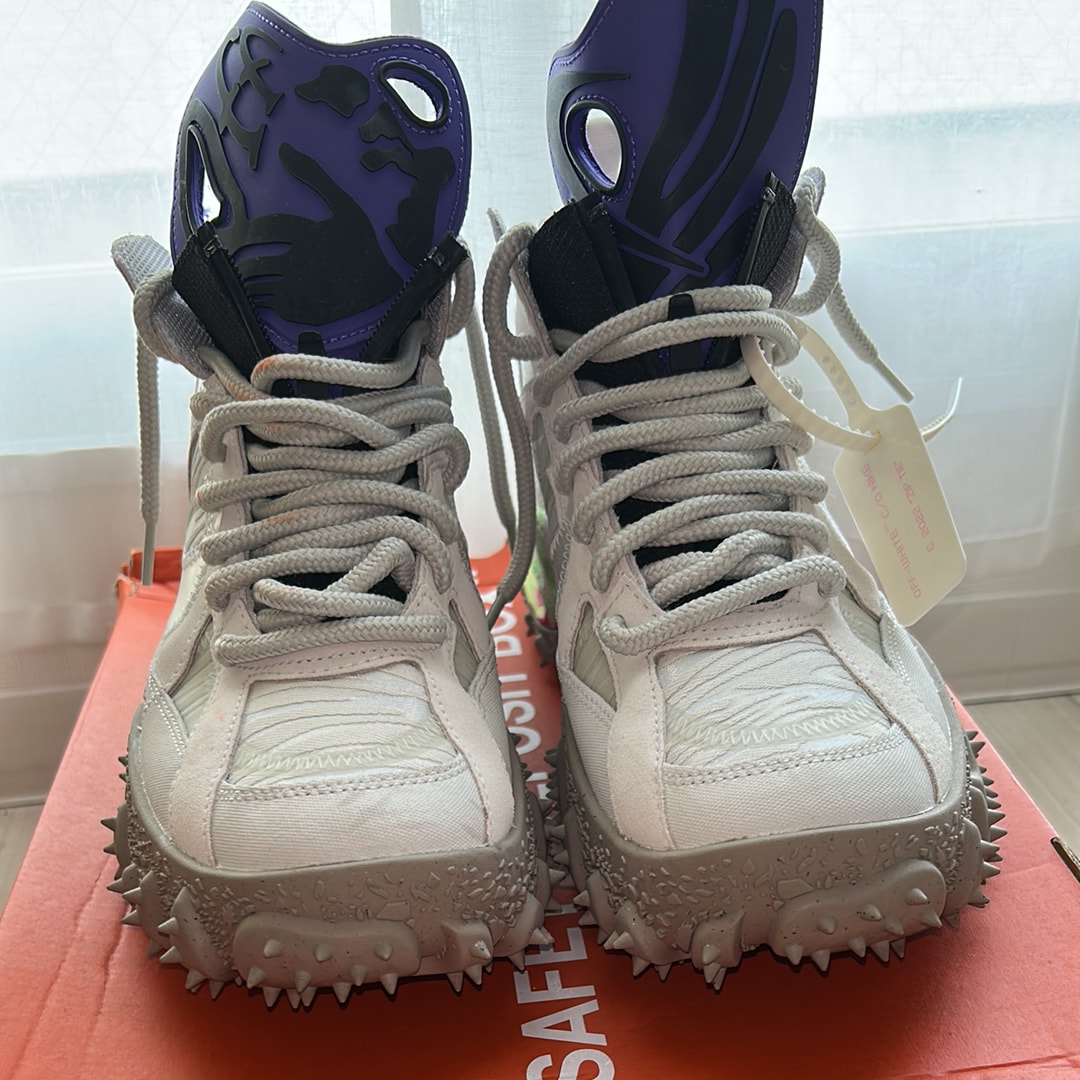 Off-White × Nike Air Terra Forma "Summit White and PSYCHIC PURPLE"