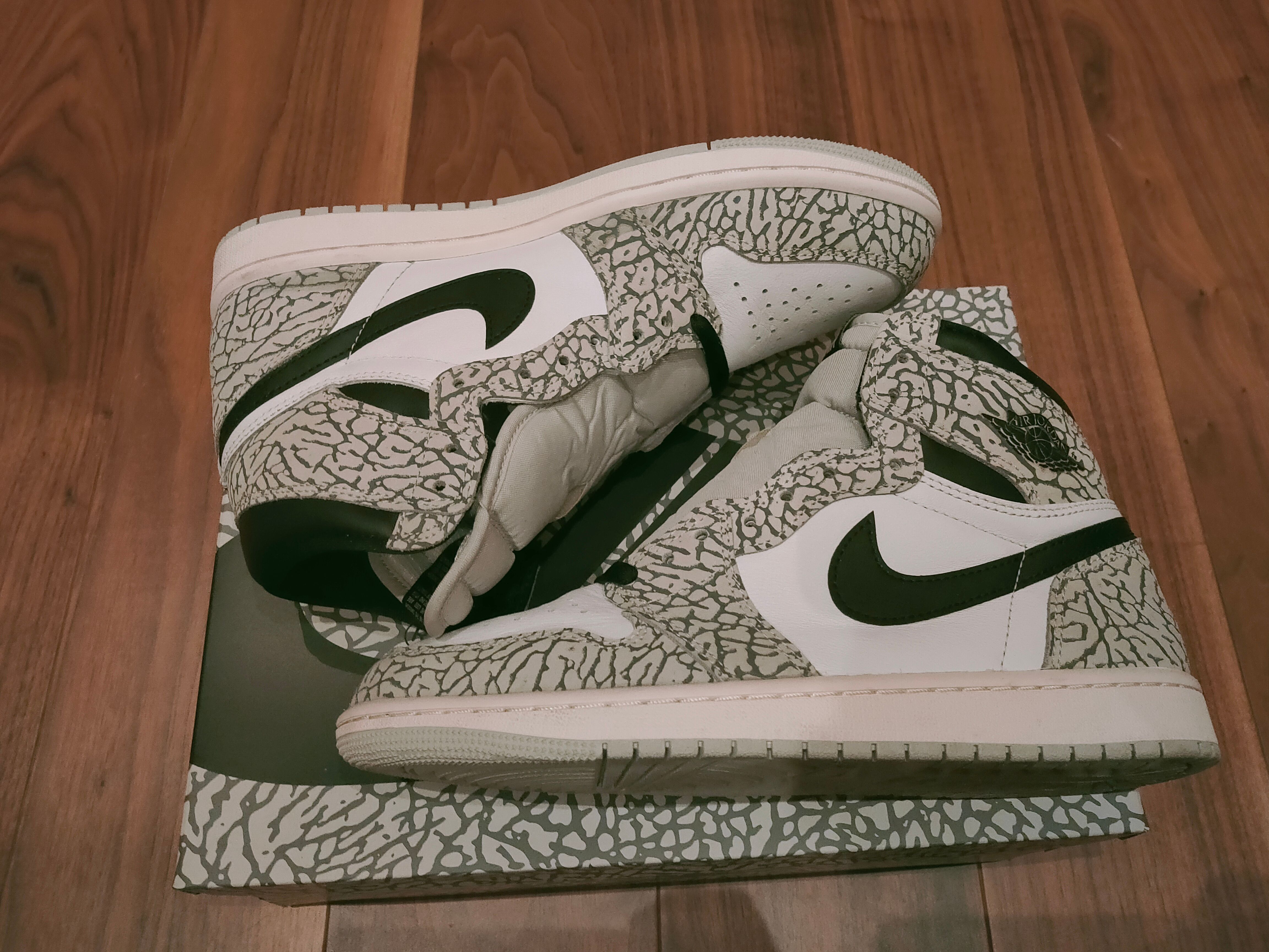 Nike Air Jordan 1 High OG "White Cement/Safari"
