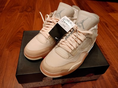 Off-White × Nike Women's Air Jordan 4 SP "Sail"
