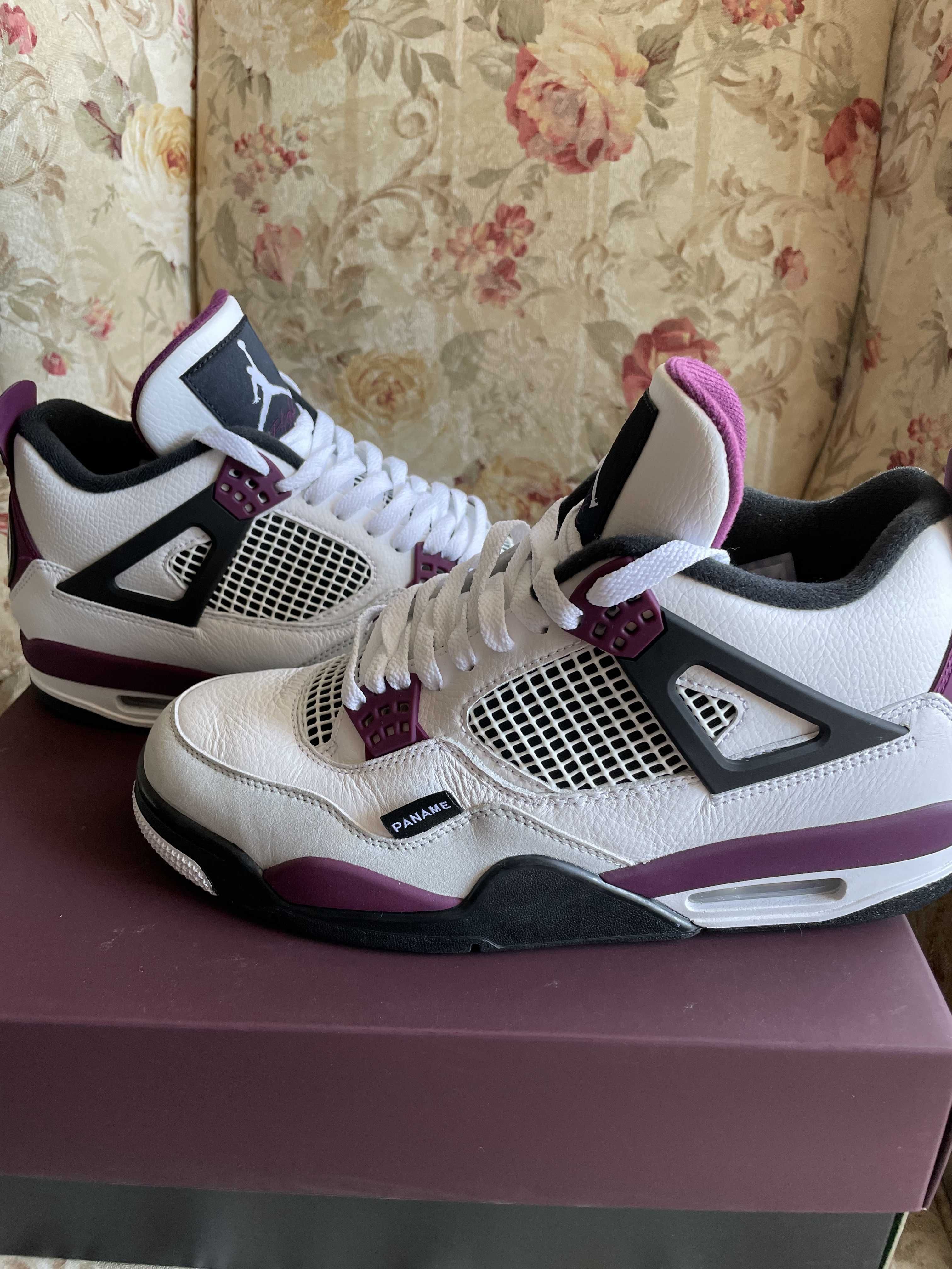 Paris Saint Germain ×Nike Air Jordan 4 Retro "White/Bordeaux/Neutral Gray"