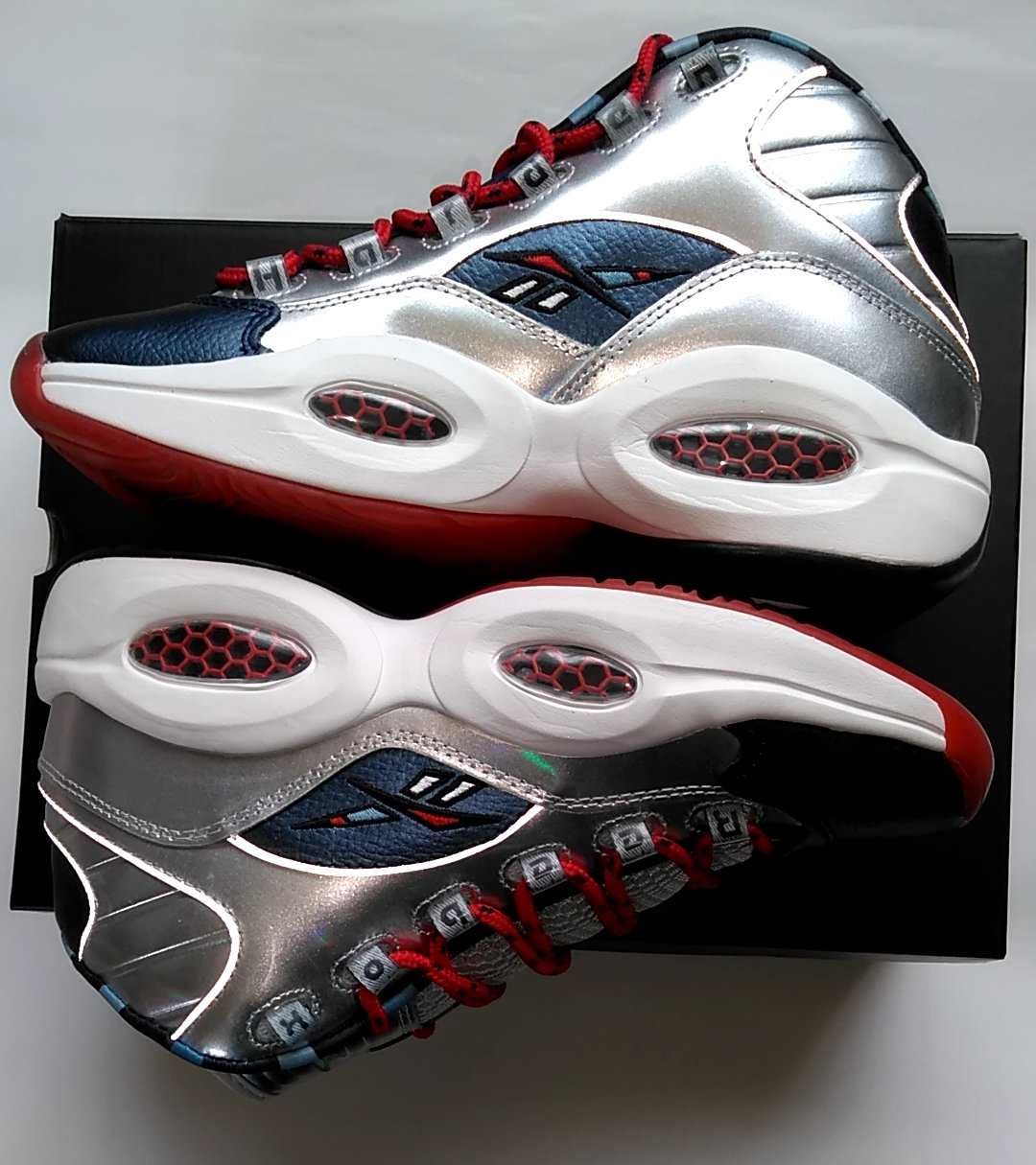 Iverson × Harden × Reebok Question Mid "Silver"