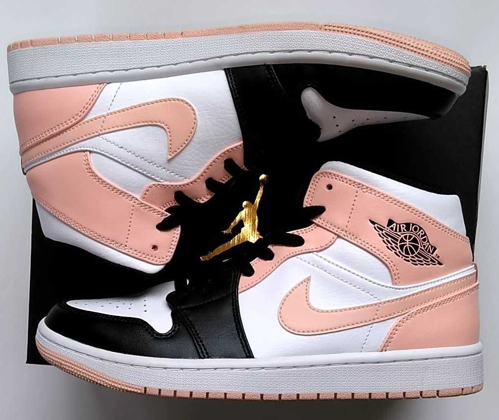 NIKE AIR JORDAN 1 MID "WHITE/BLACK/CRIMSON TINT"