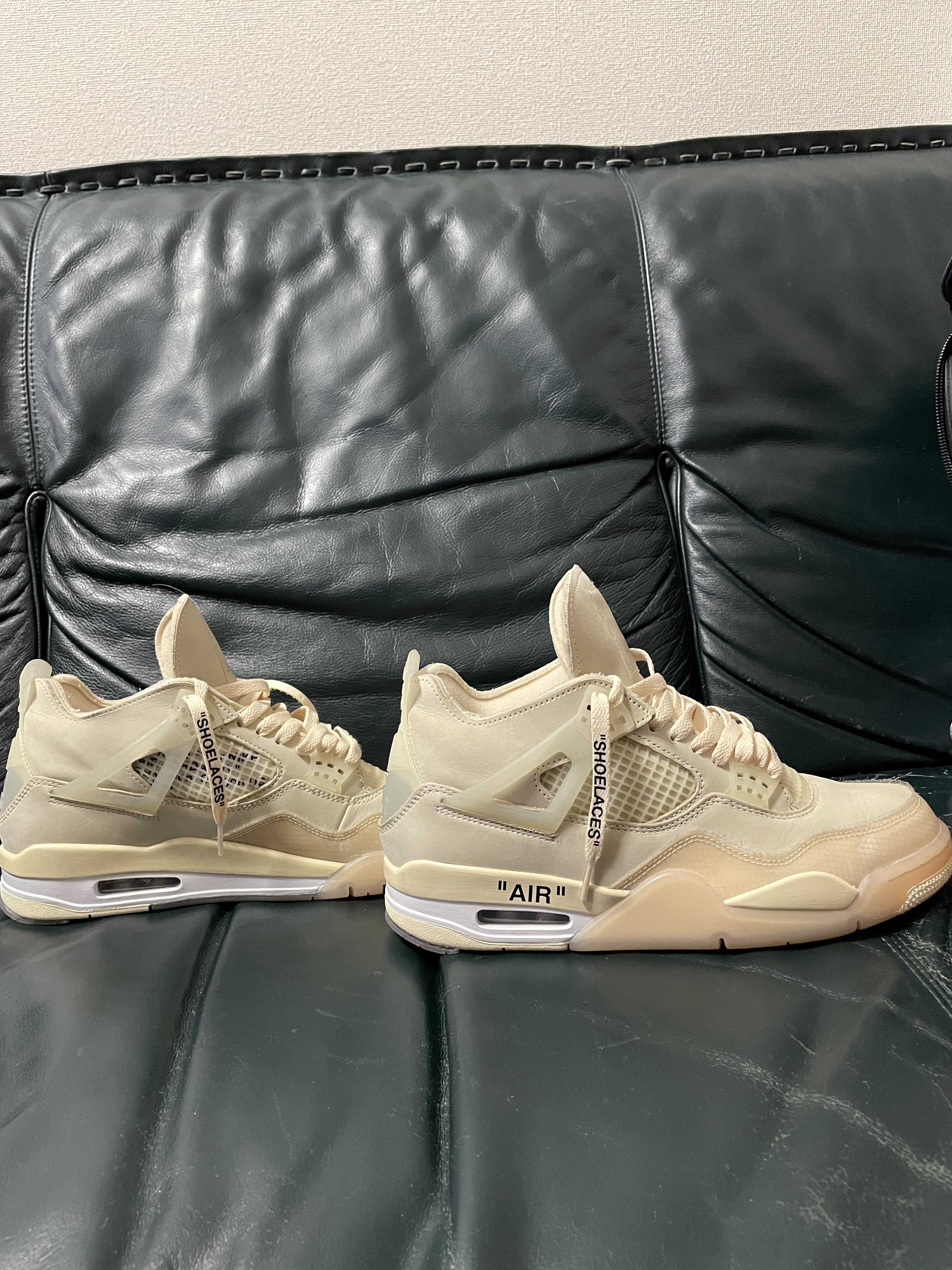 Off-White × Nike Women's Air Jordan 4 SP "Sail"