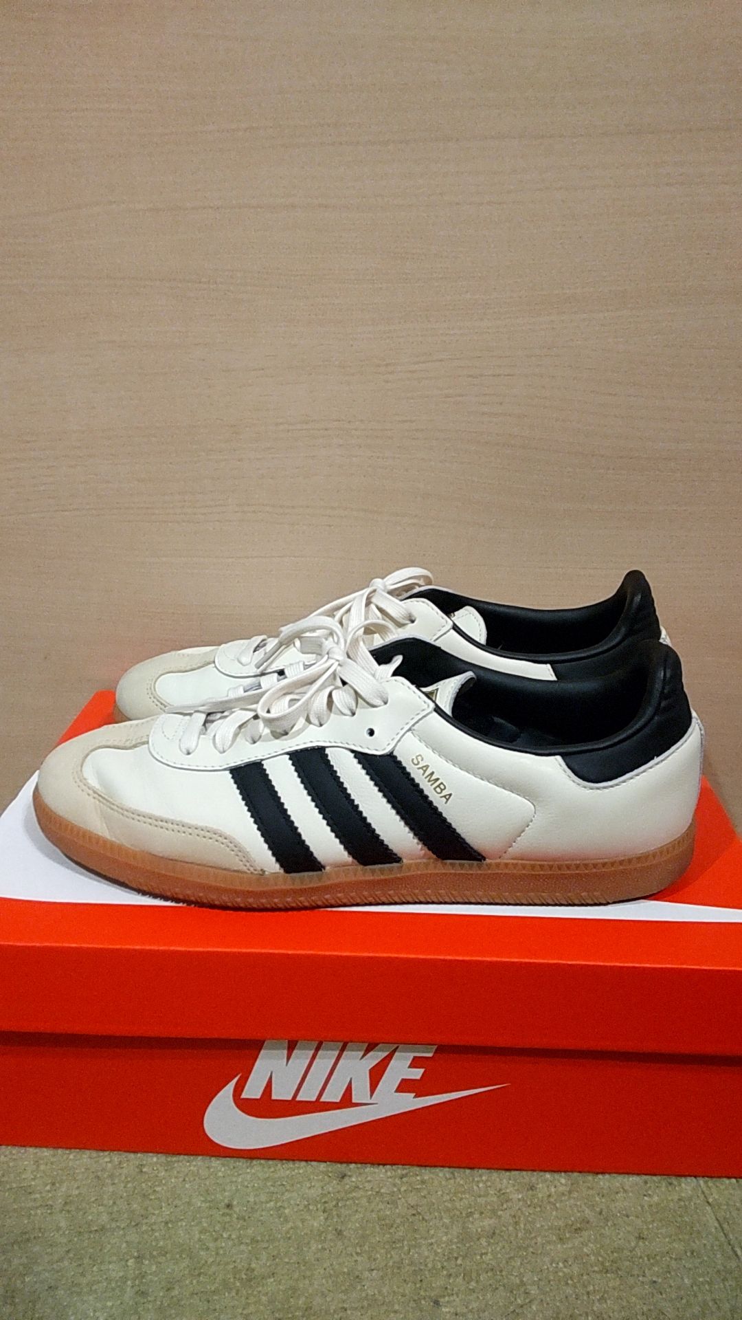 adidas Women's Samba OG "Cream White/Core Black/Sandstrata"