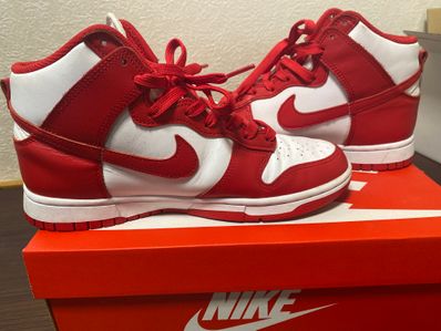 Nike Dunk High "Championship White and Red"