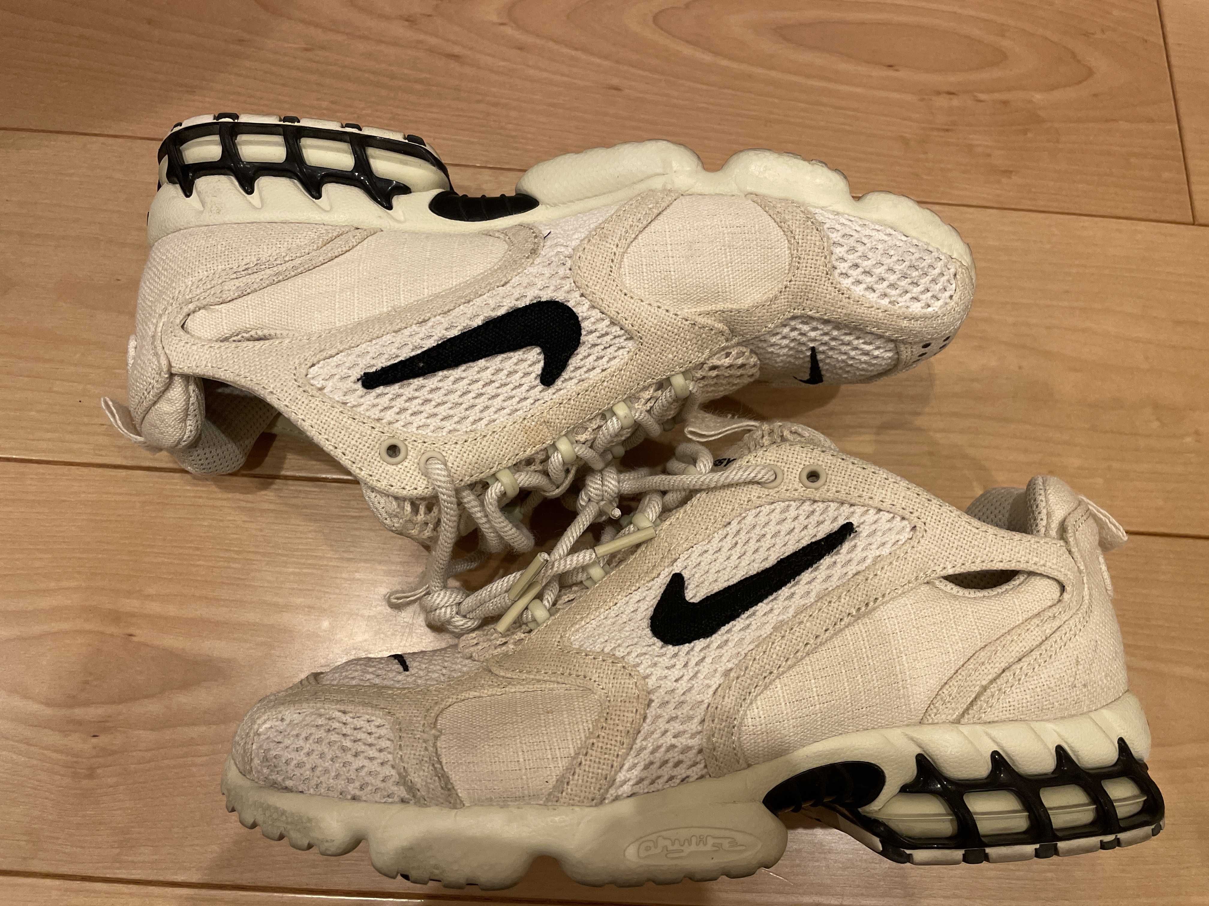 Stussy × Nike Air Zoom Spiridon CG 2 "Fossil/Black"