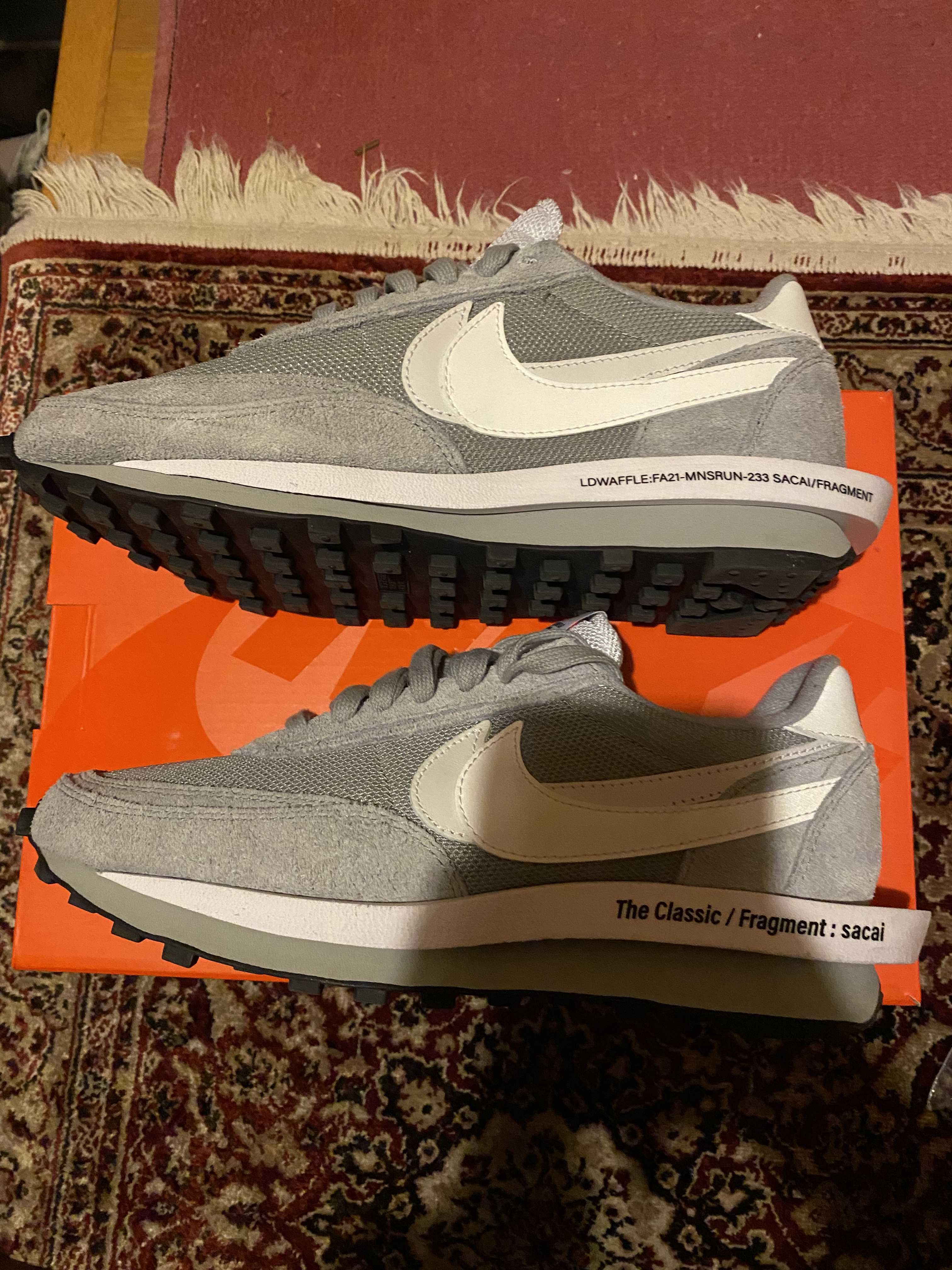 Fragment × sacai × Nike LD Waffle "Light Smoke Grey"