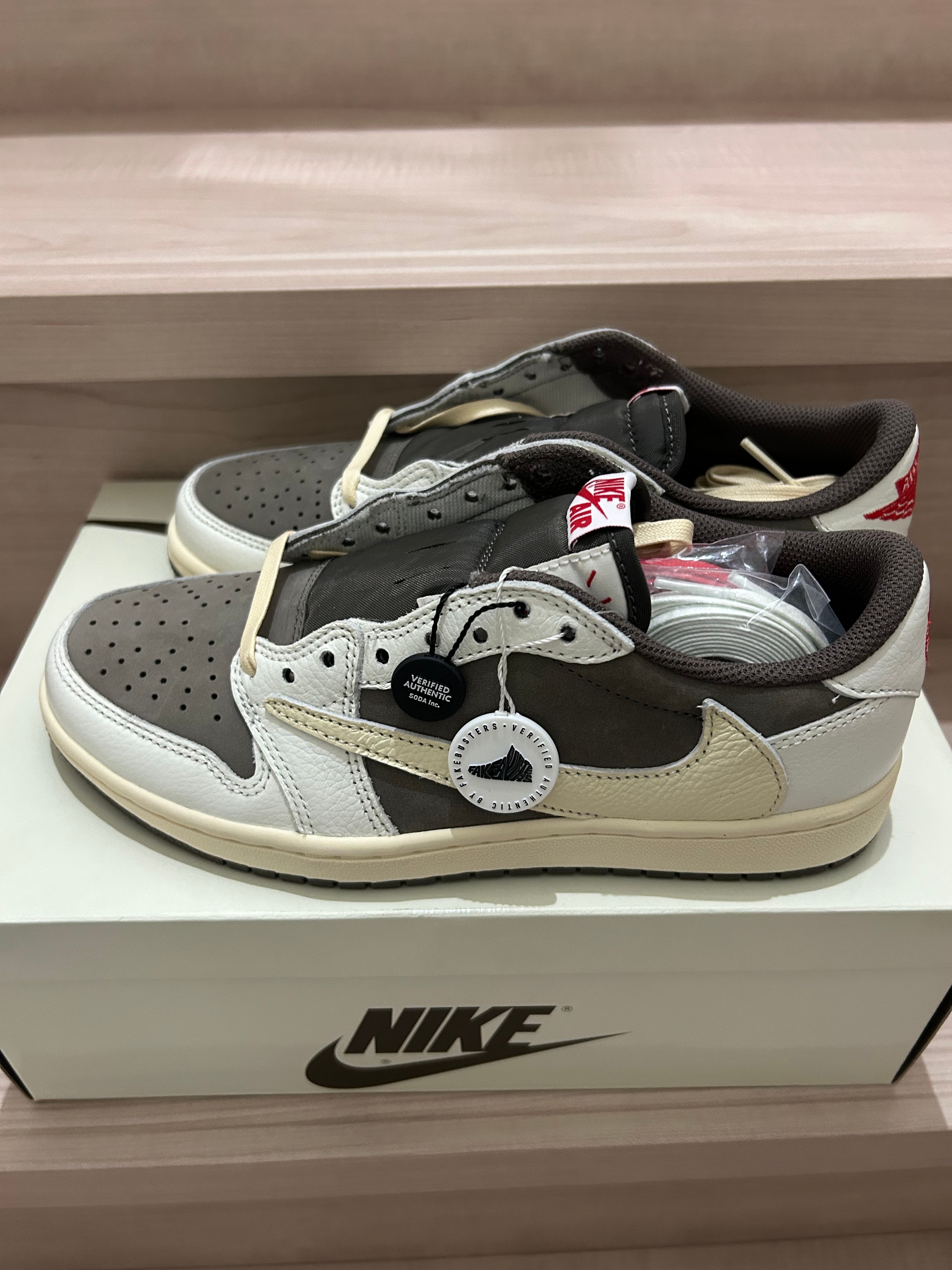 Travis Scott × Nike Air Jordan 1 Low OG SP "Reverse Mocha/Sail and Ridgerock"