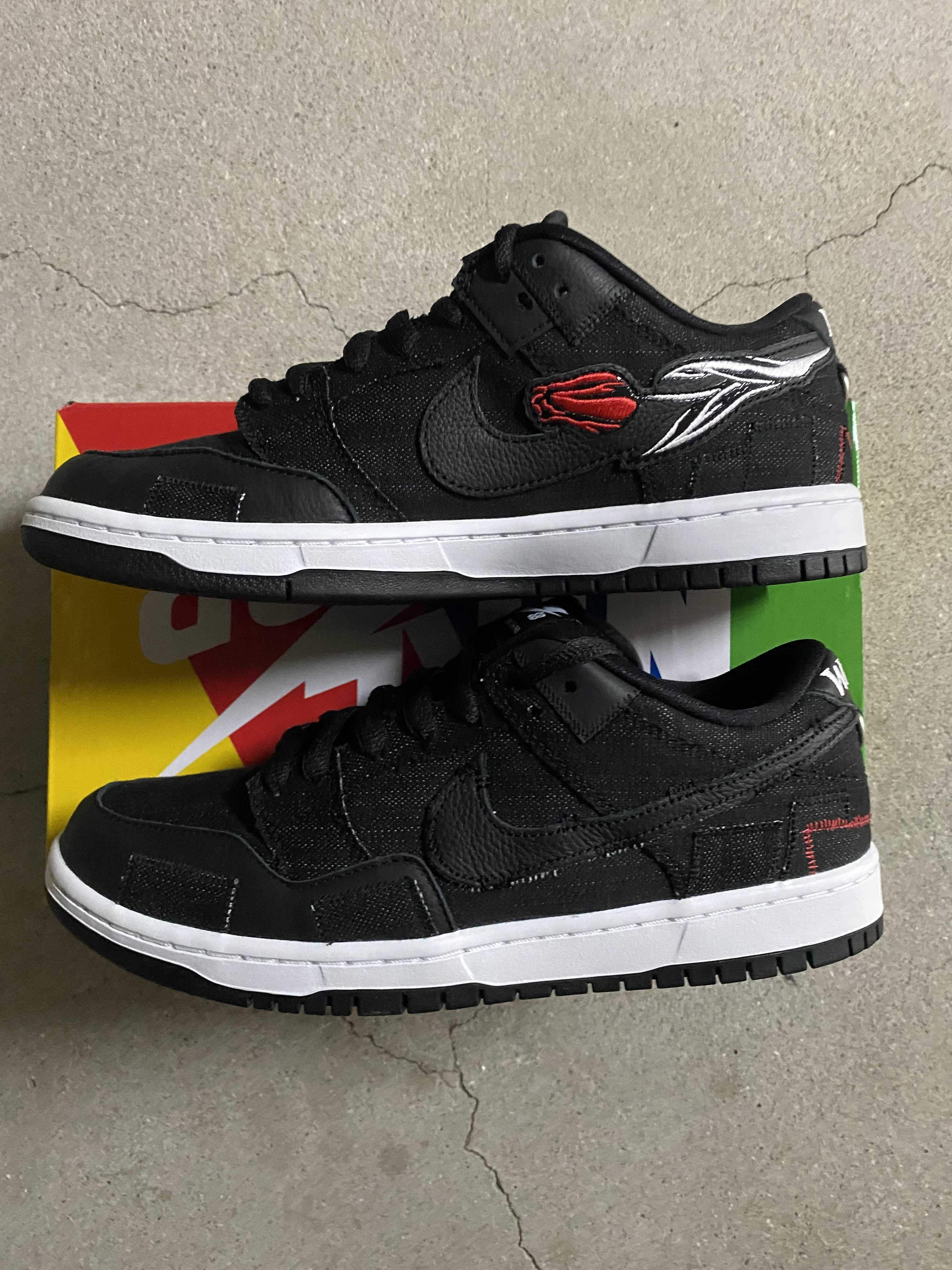 Wasted Youth × Nike SB Dunk Low "Black Denim" / VERDY
