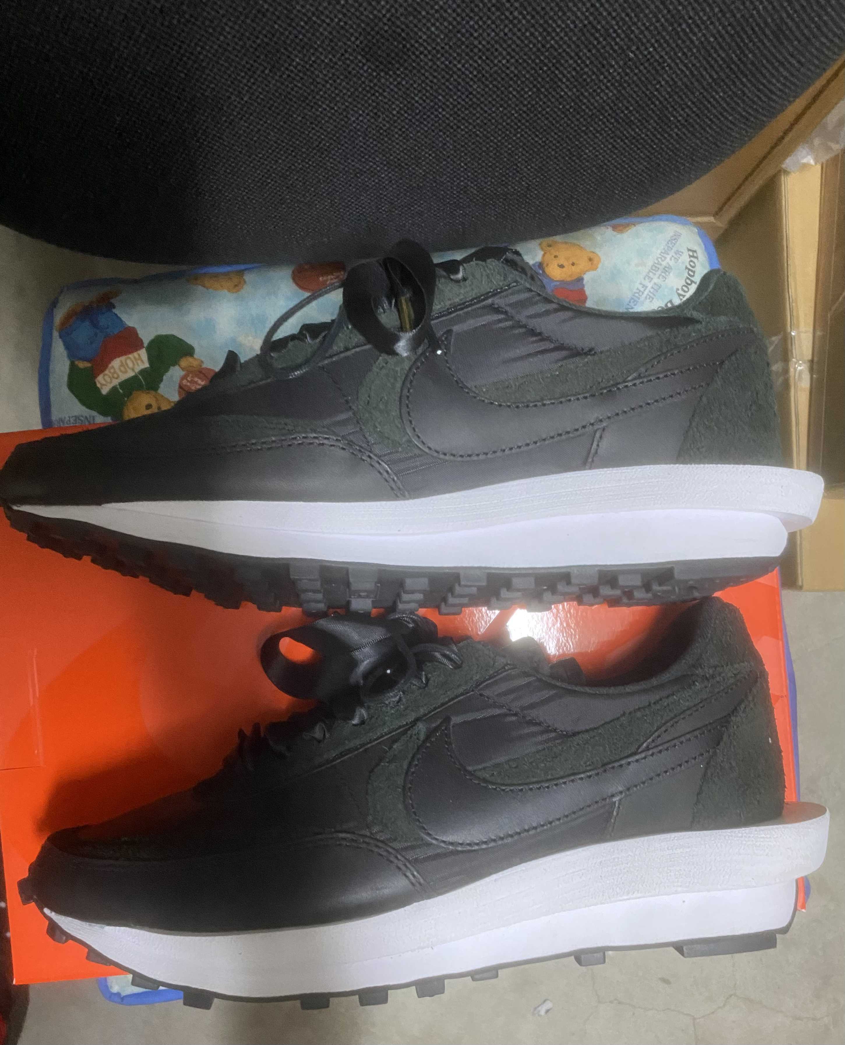 sacai × Nike LDV Waffle "Triple Black"