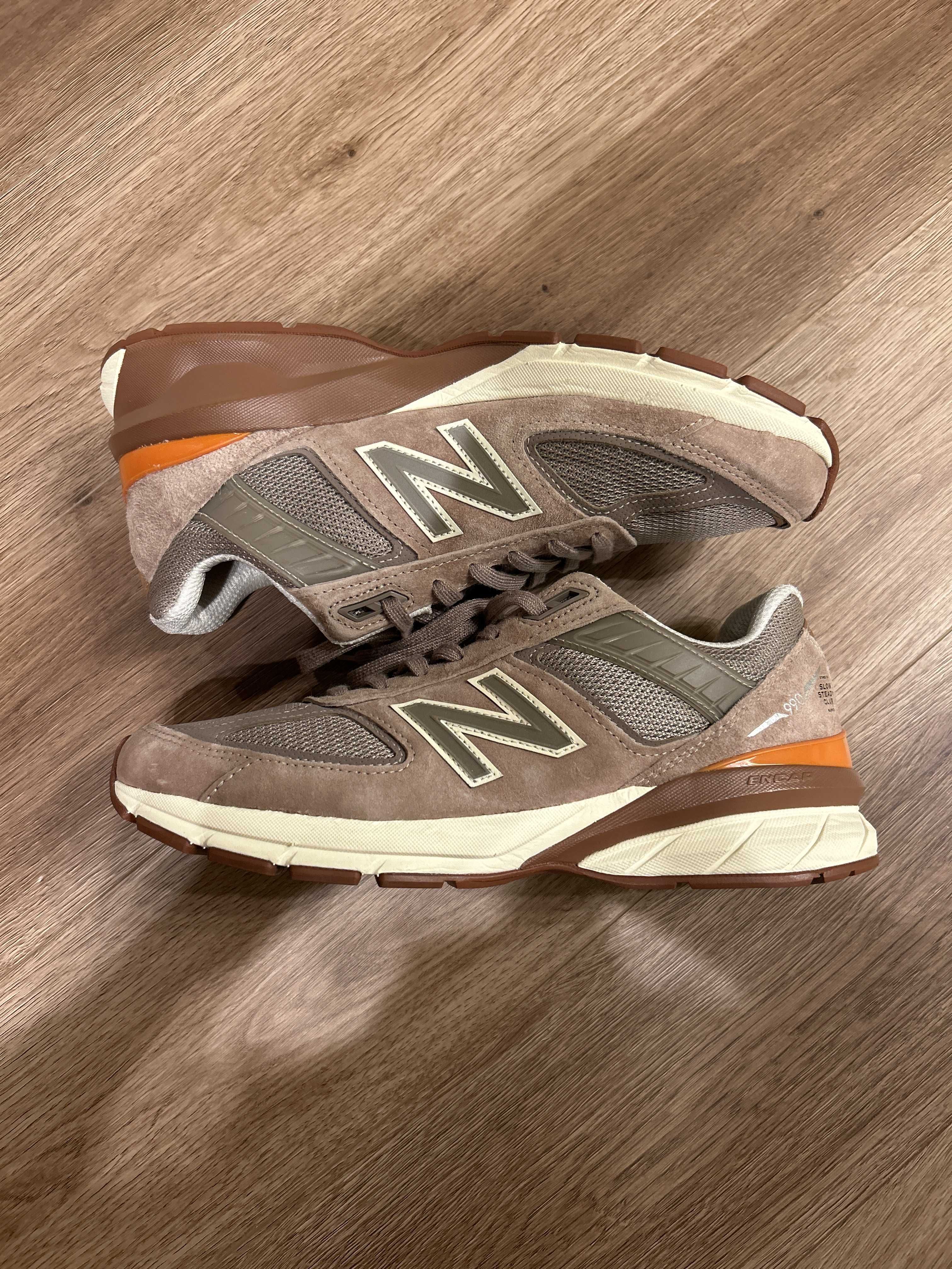 SLOW STEADY CLUB × New Balance 990V5 Made in USA "Brown"