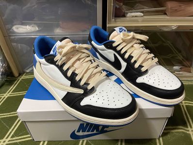Travis Scott × fragment design × Nike Air Jordan 1 Low OG SP "Military Blue"