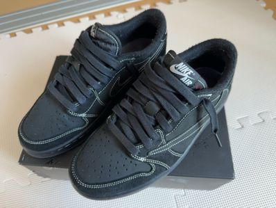 Travis Scott × Nike Air Jordan 1 Low OG SP "Black Phantom"