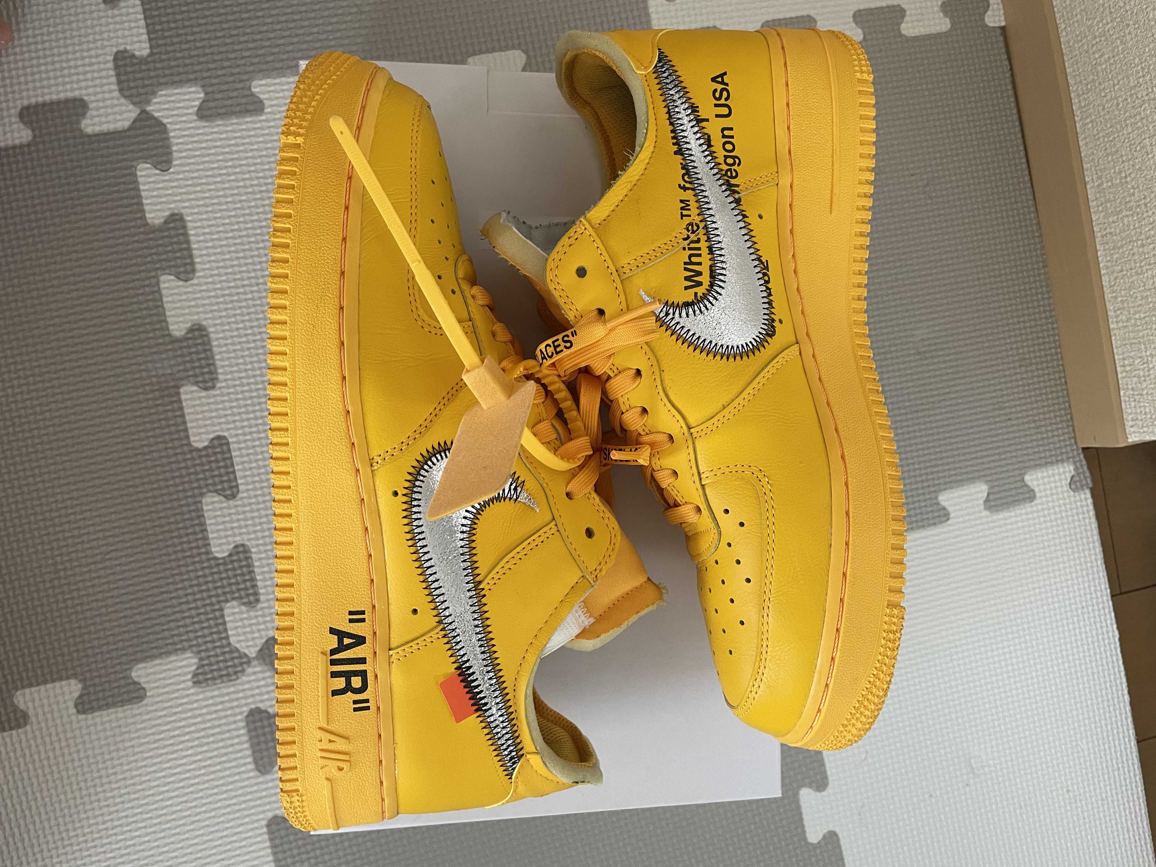 Off-White × Nike Air Force 1 Low "University Gold"