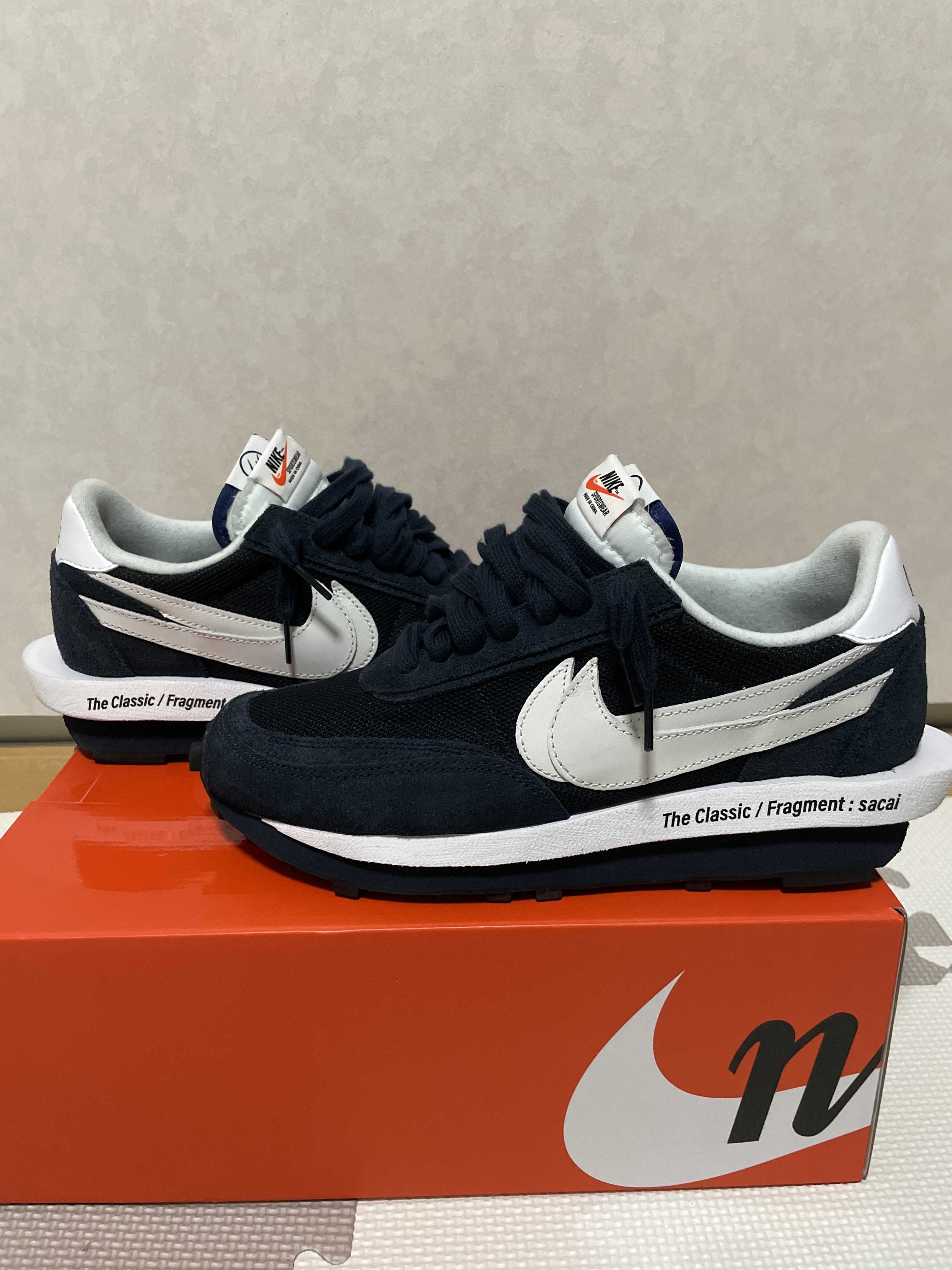 Fragment × sacai × Nike LD Waffle "Blackended Blue"