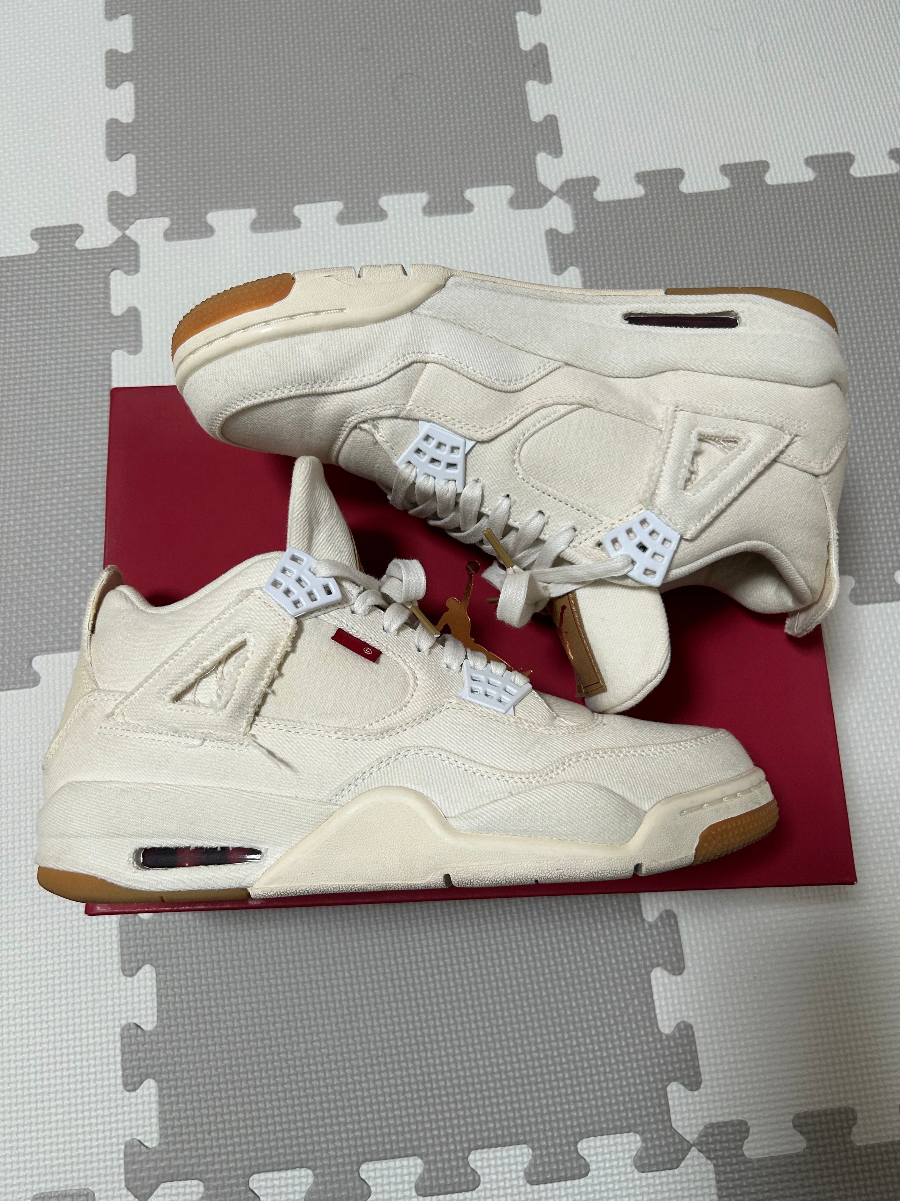 NIKE × LEVI’S AIR JORDAN 4 "WHITE DENIM"(タグ:®のみ)